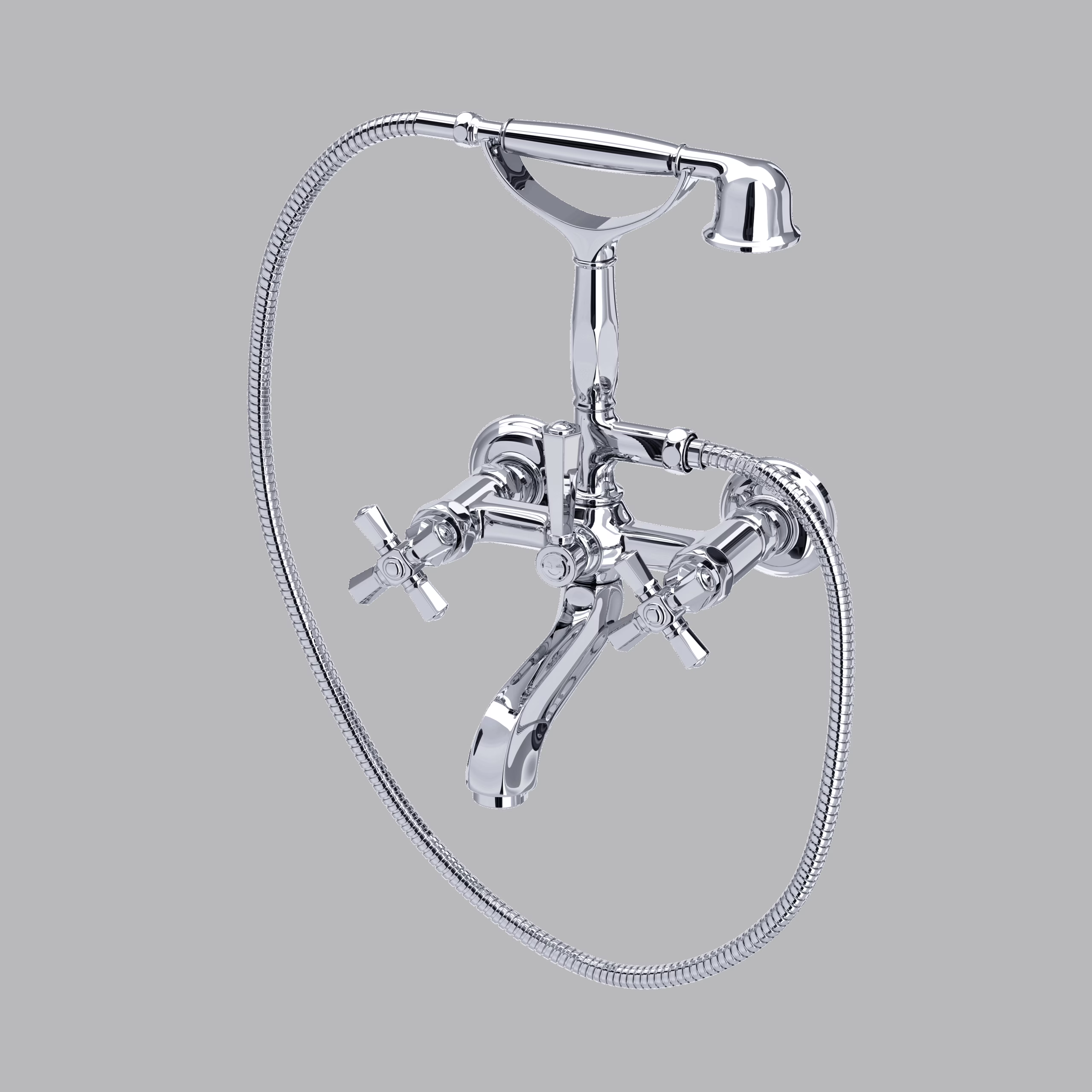 ROHL | Polished Chrome Palladian® Exposed Wall Mount Tub Filler
