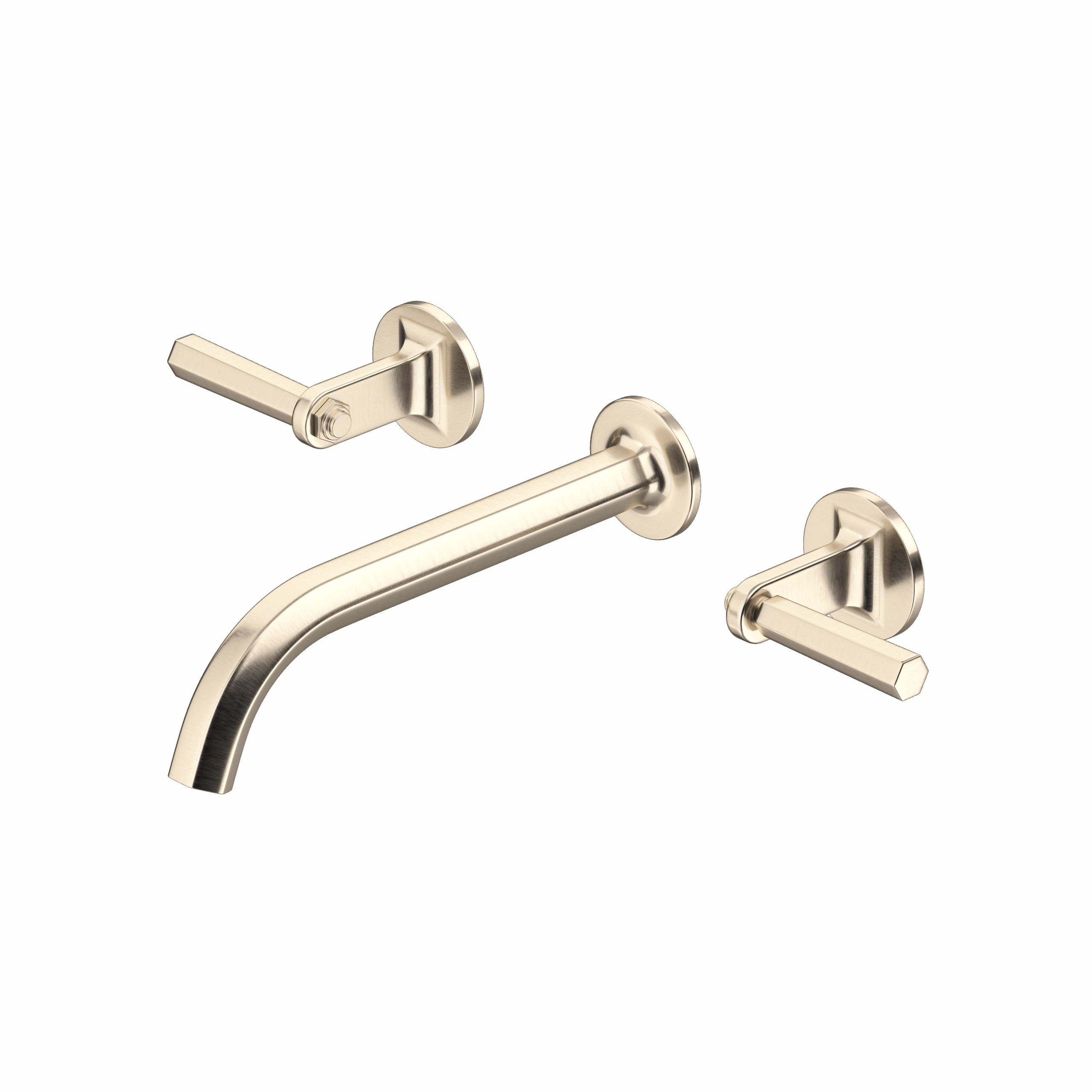 ROHL | Satin Nickel Modelle™ Wall Mount Lavatory Faucet Trim