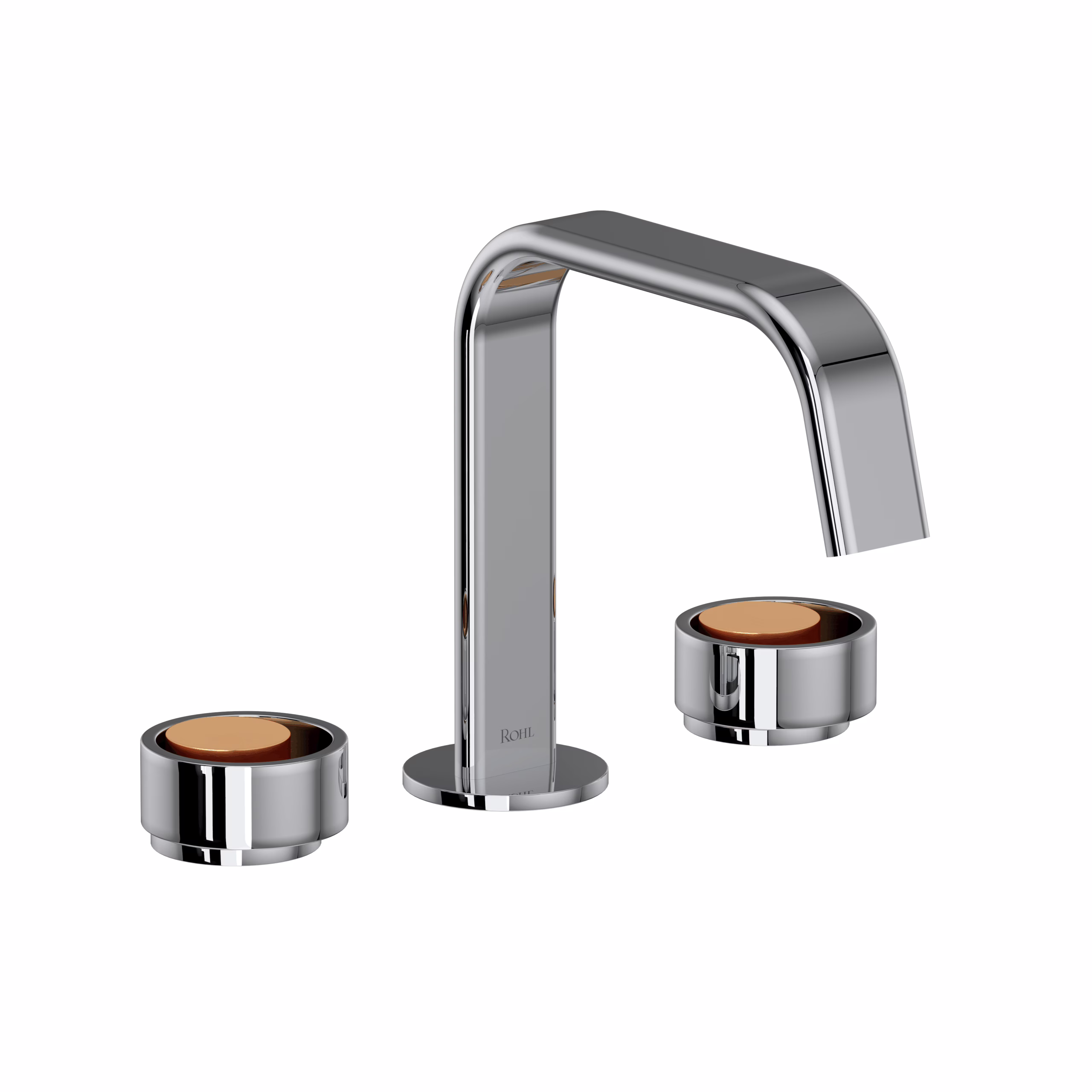 ROHL | Polished Chrome/Satin Gold Eclissi™ Widespread Lavatory Faucet With U-Spout