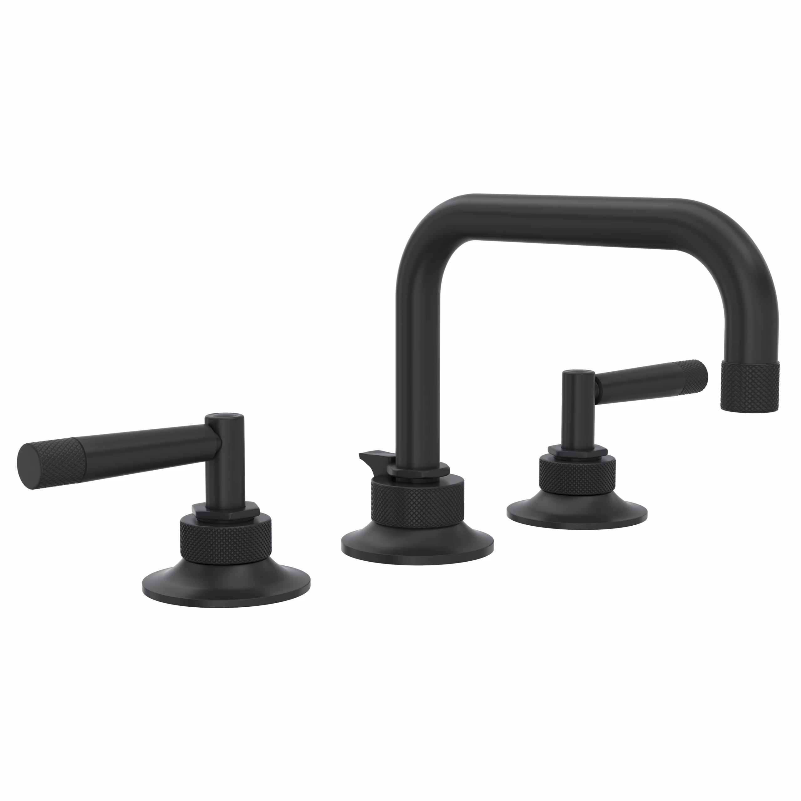 ROHL | Matte Black Graceline® Widespread Lavatory Faucet With U-Spout