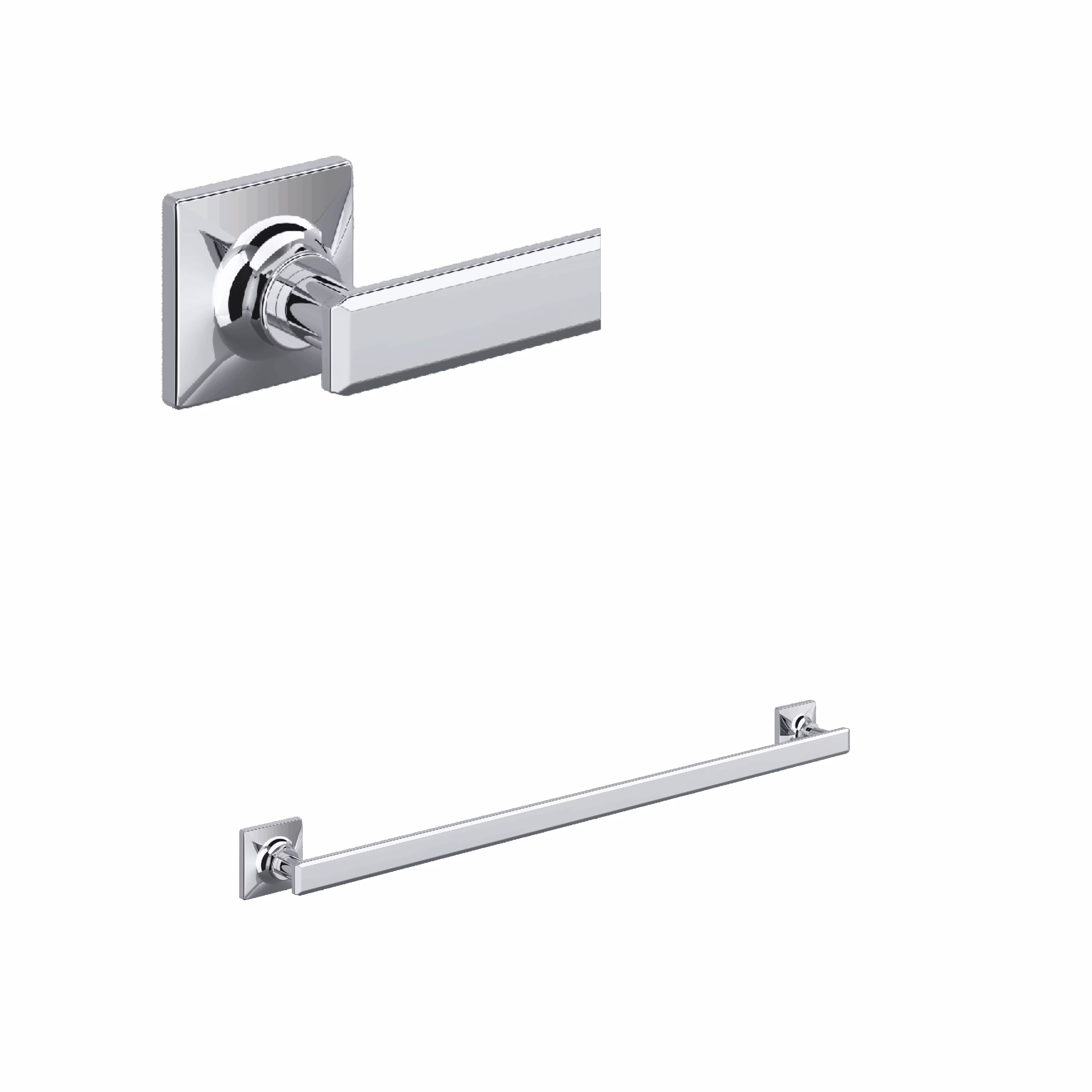ROHL | Polished Chrome Apothecary™ 24" Towel Bar