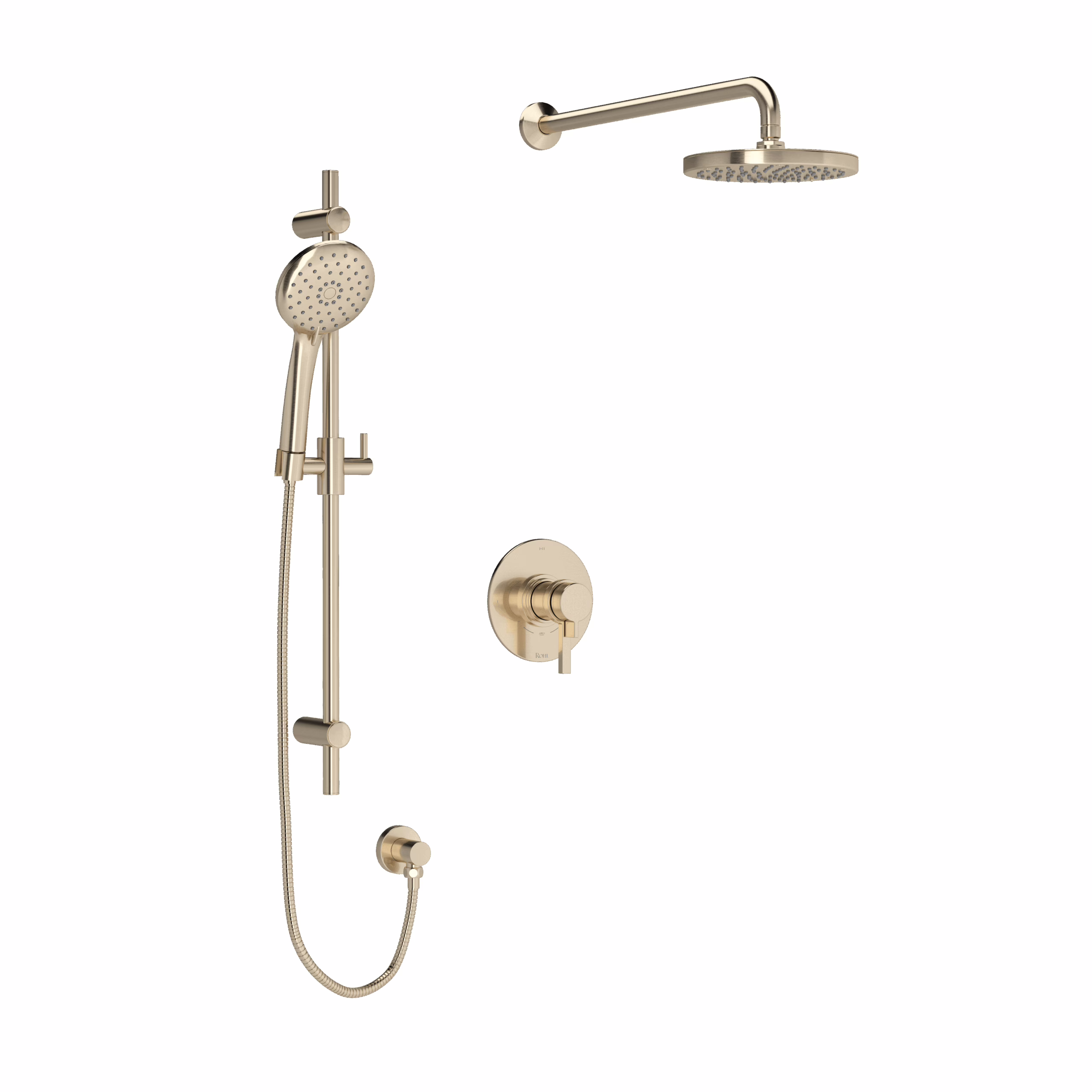 ROHL | Satin Nickel Shower Kit 323 Trim