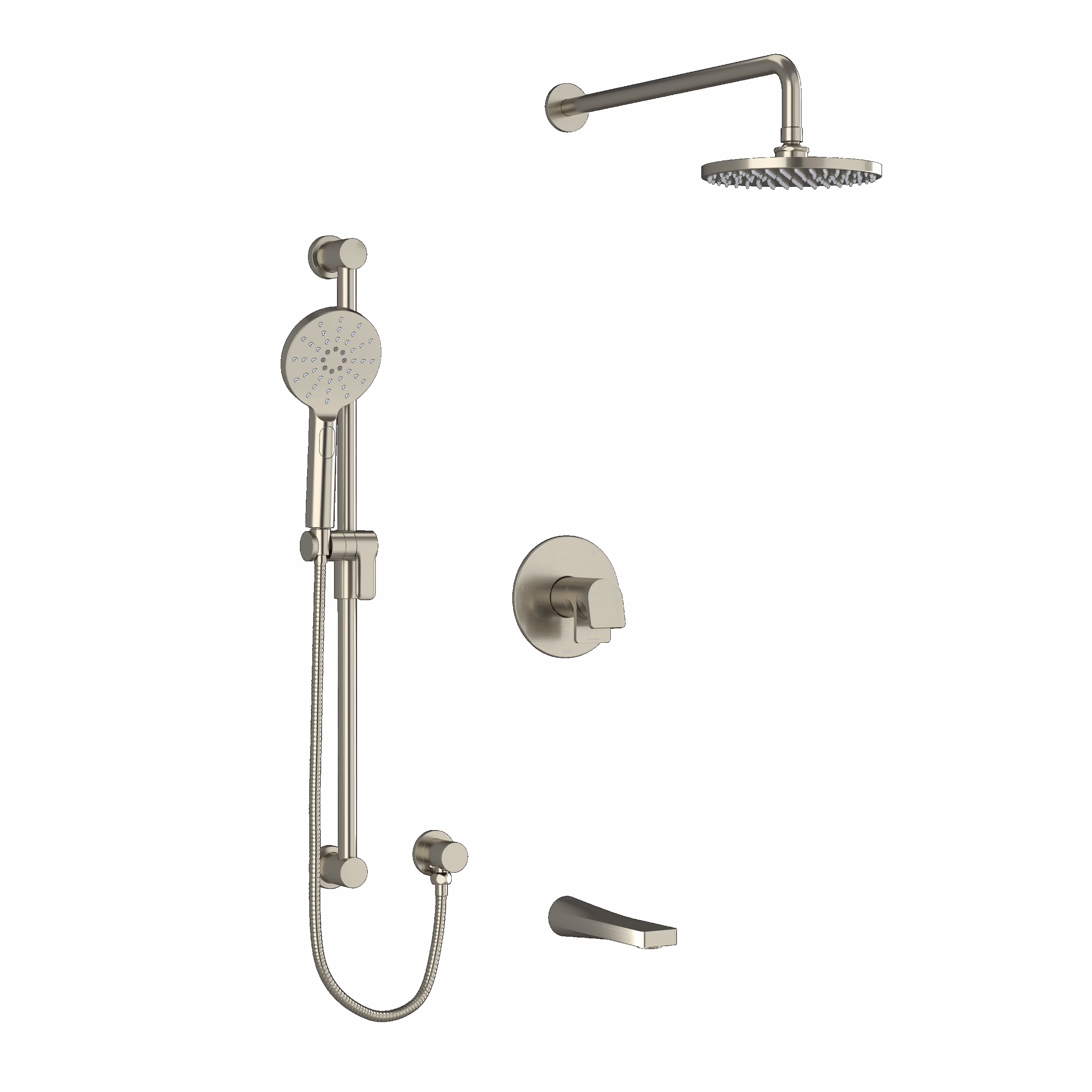 RIOBEL | Brushed Nickel Shower Kit 1345 Trim