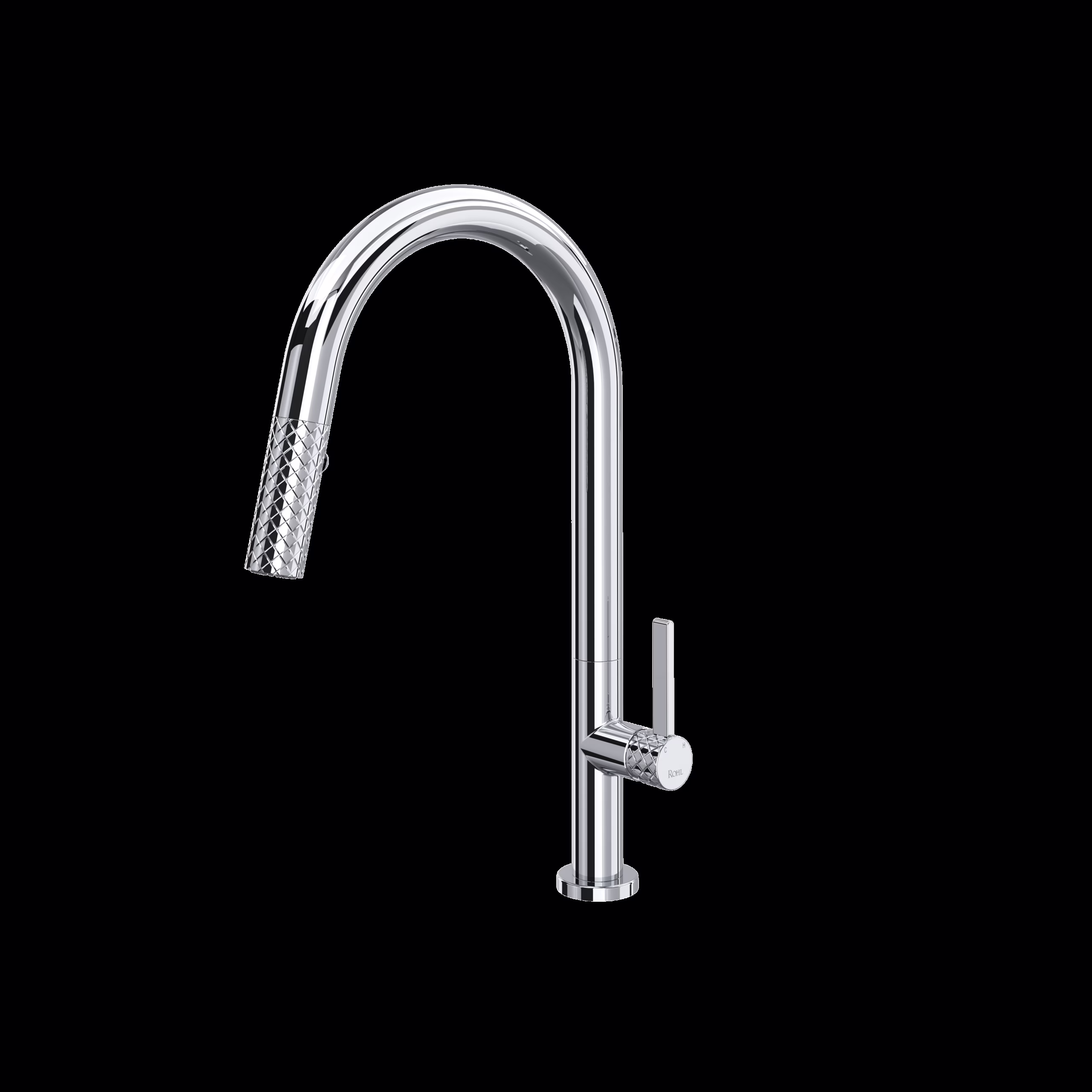 ROHL | Polished Chrome Tenerife™ Pull-Down Kitchen Faucet With C-Spout