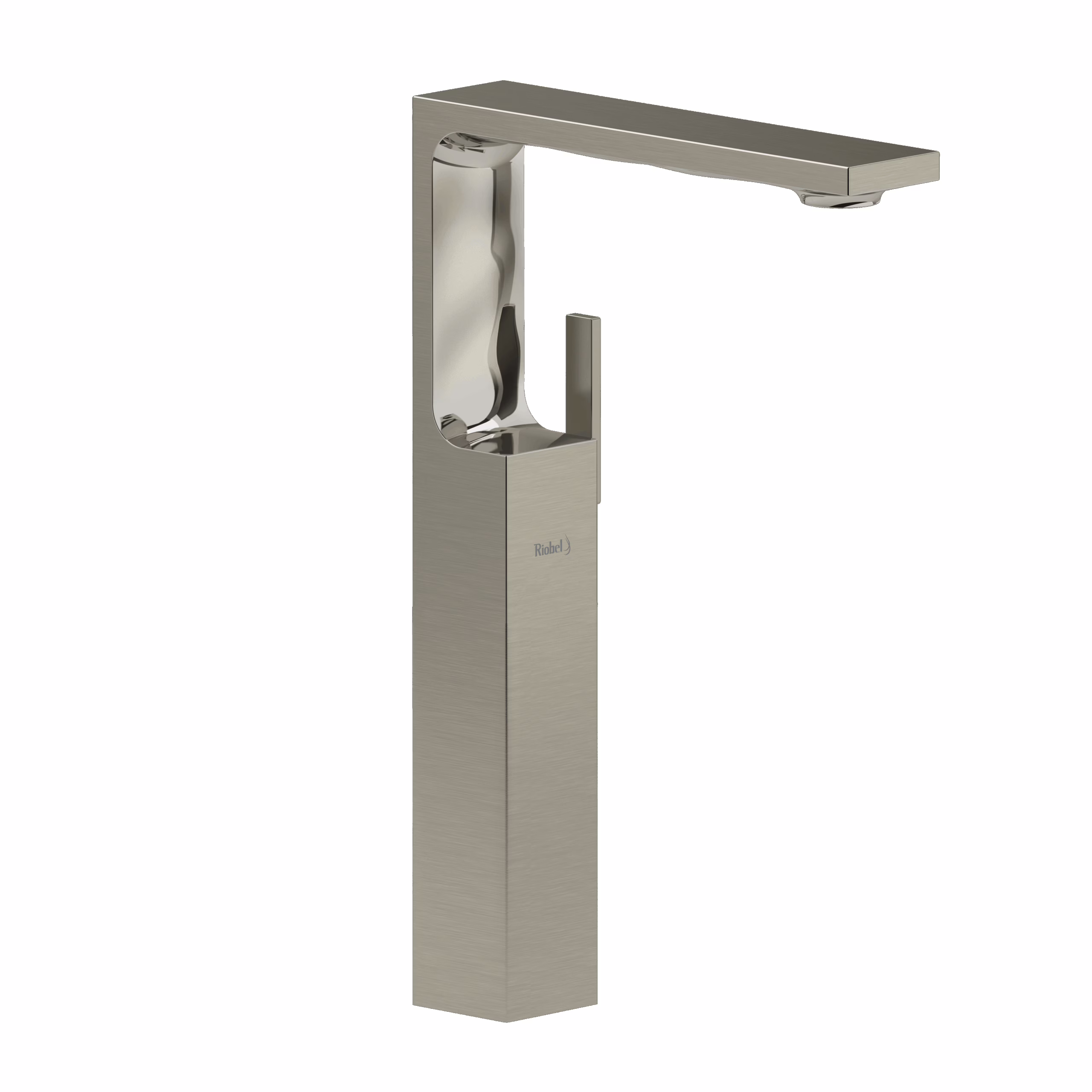 RIOBEL | Brushed Nickel Reflet™ Single Handle Tall Lavatory Faucet