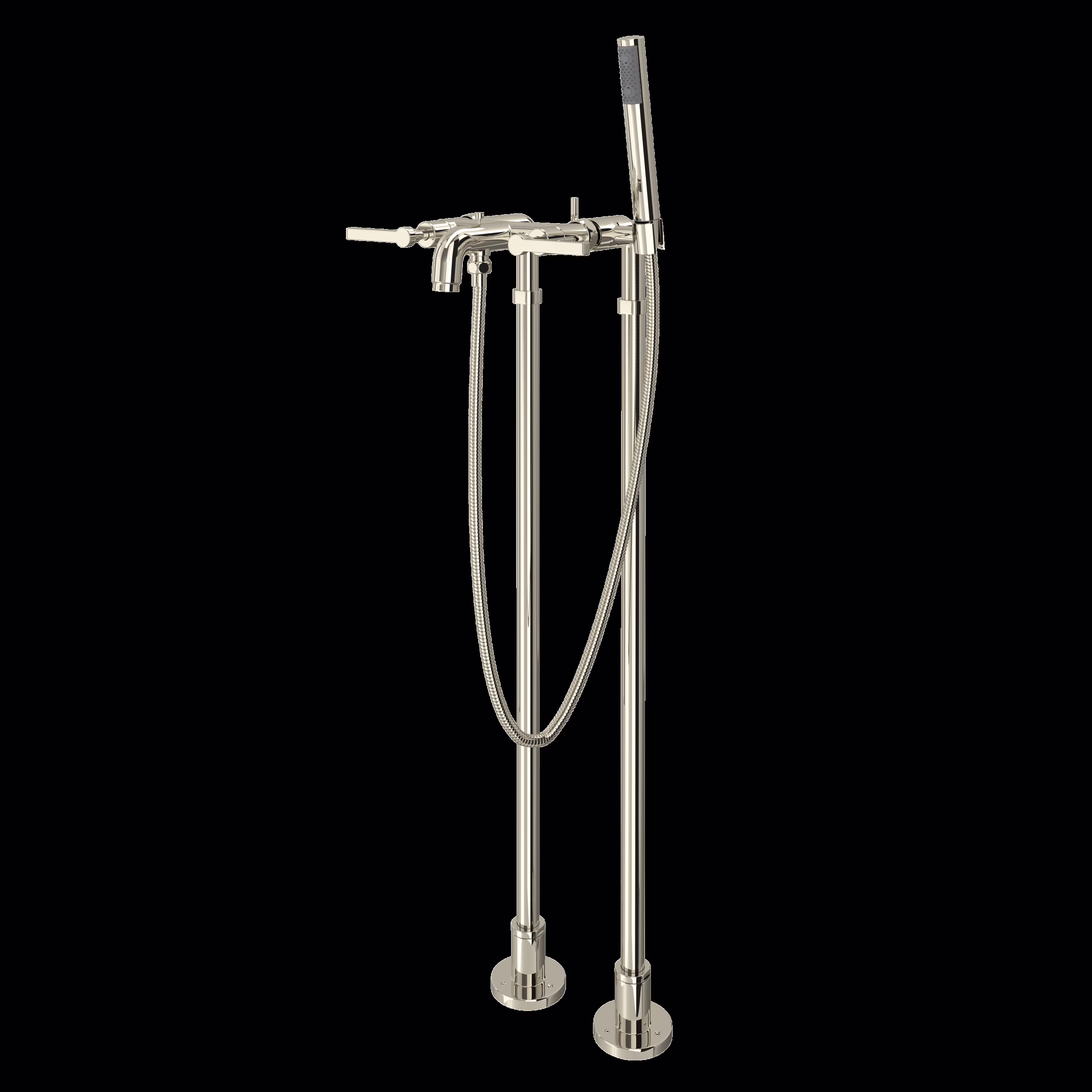 ROHL | Polished Nickel Lombardia® Floor Mount Tub Filler