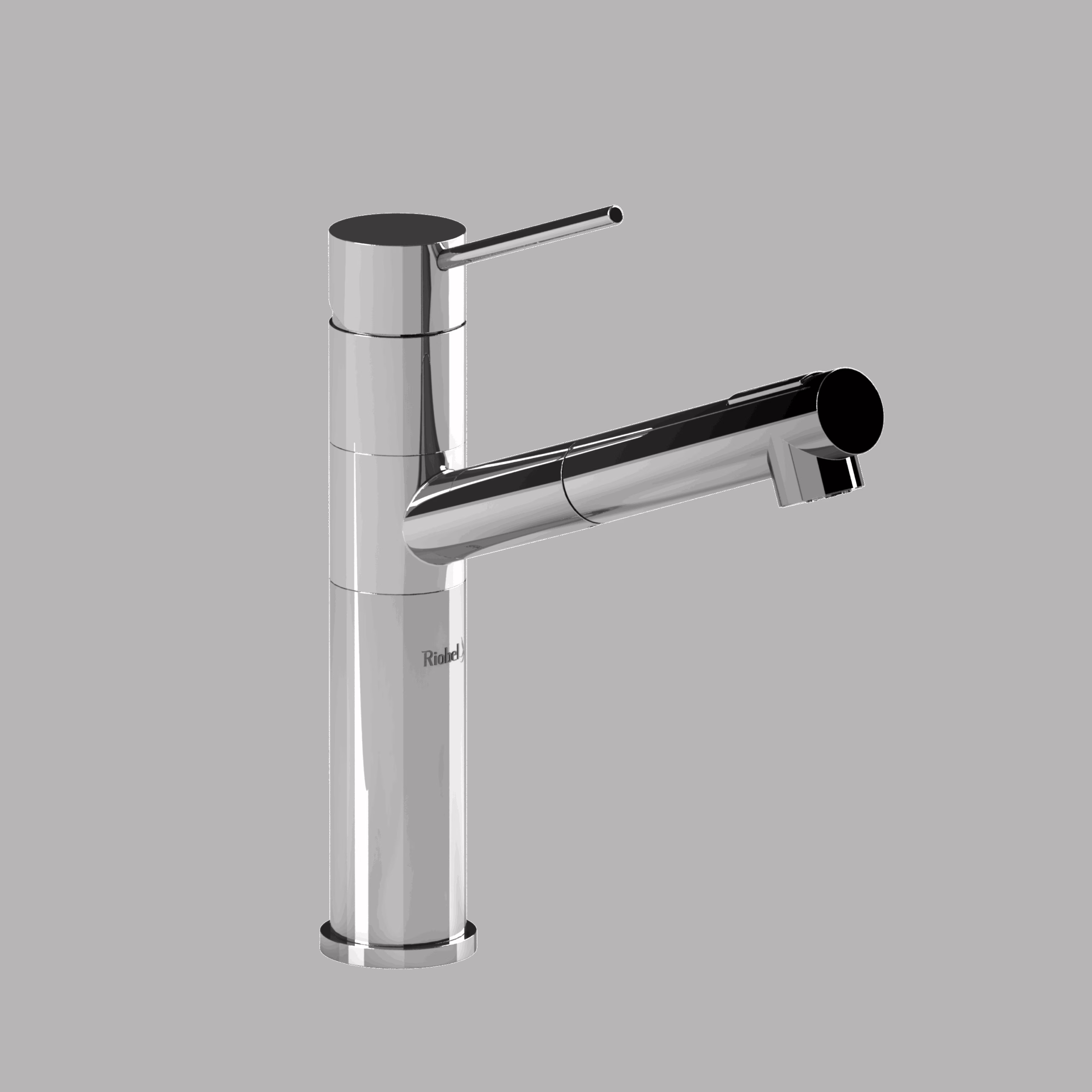 RIOBEL | Chrome Cayo™ Pull-Out Kitchen Faucet