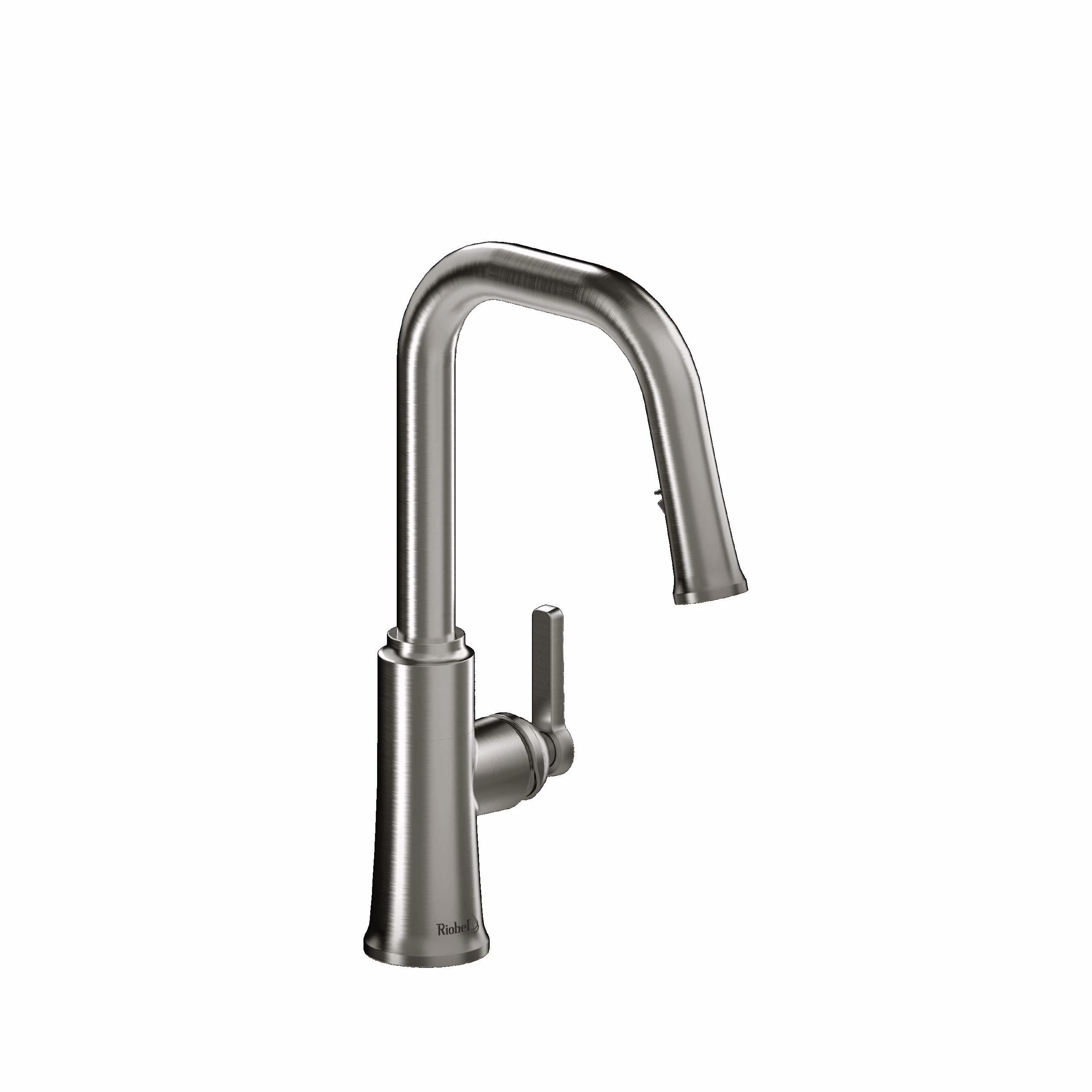 RIOBEL | Stainless Steel Trattoria™ Pull-Down Kitchen Faucet With U-Spout