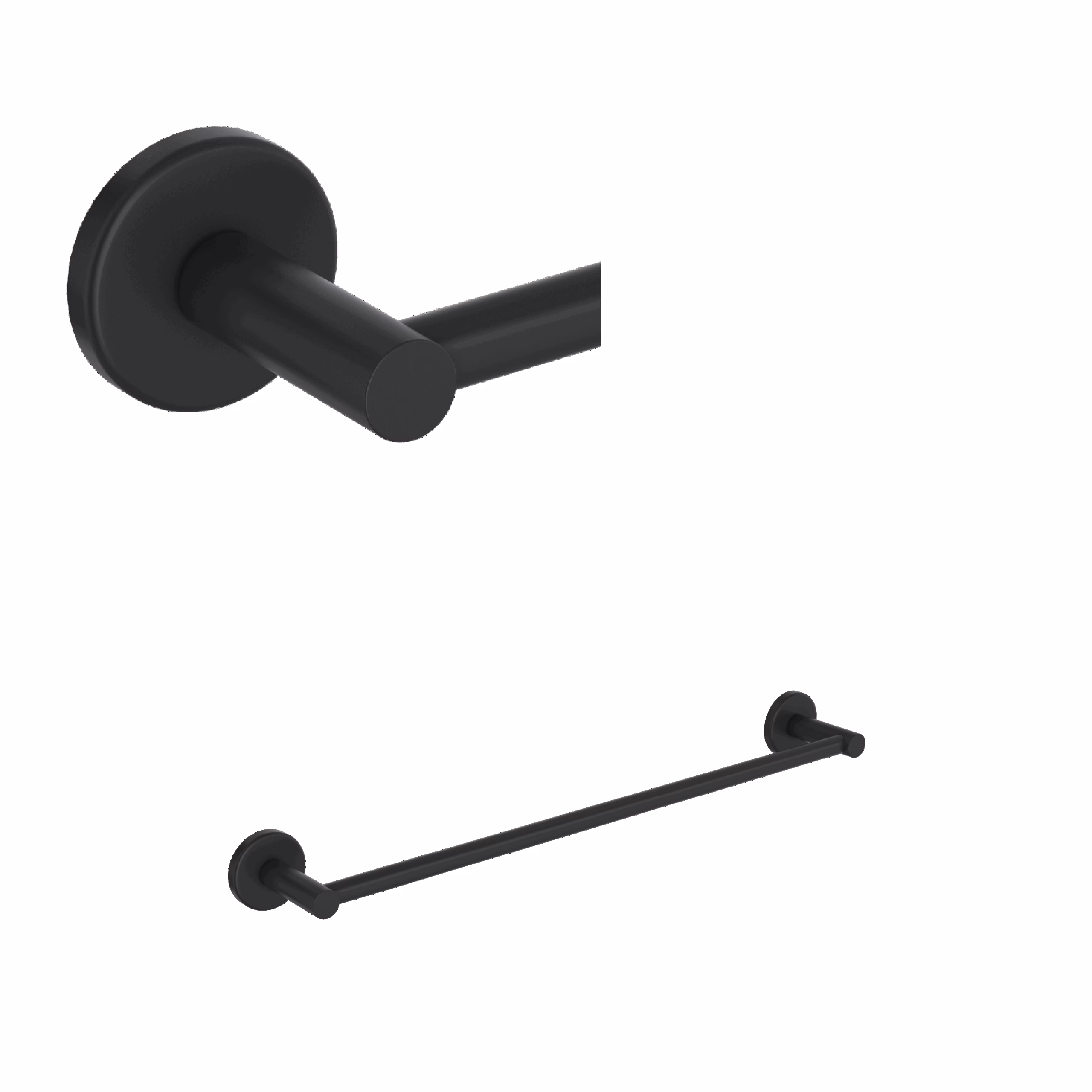 ROHL | Matte Black Lombardia® 18" Towel Bar