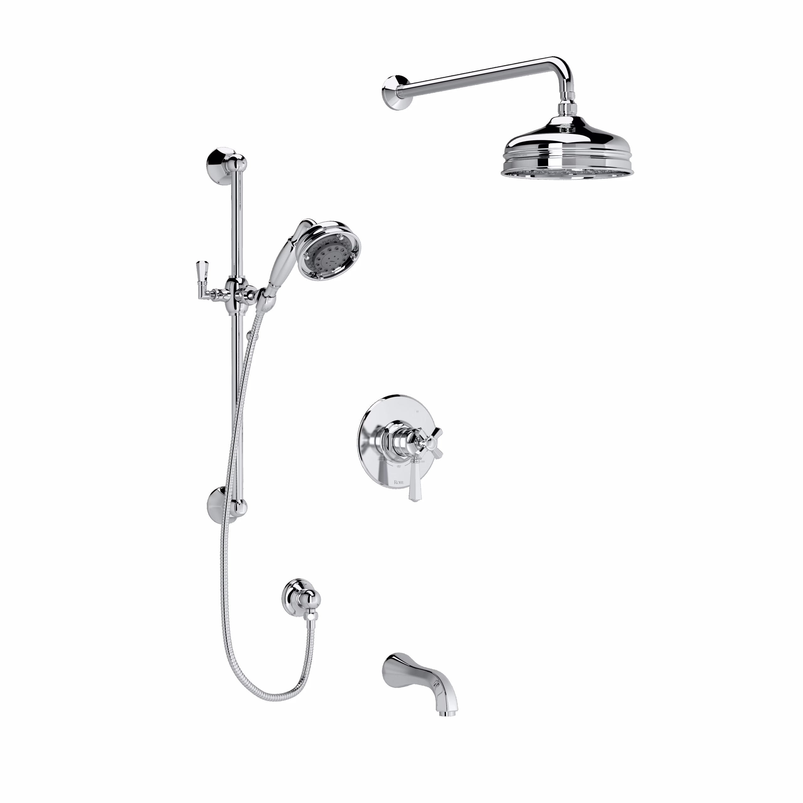 ROHL | Polished Chrome Shower Kit 1345 Trim