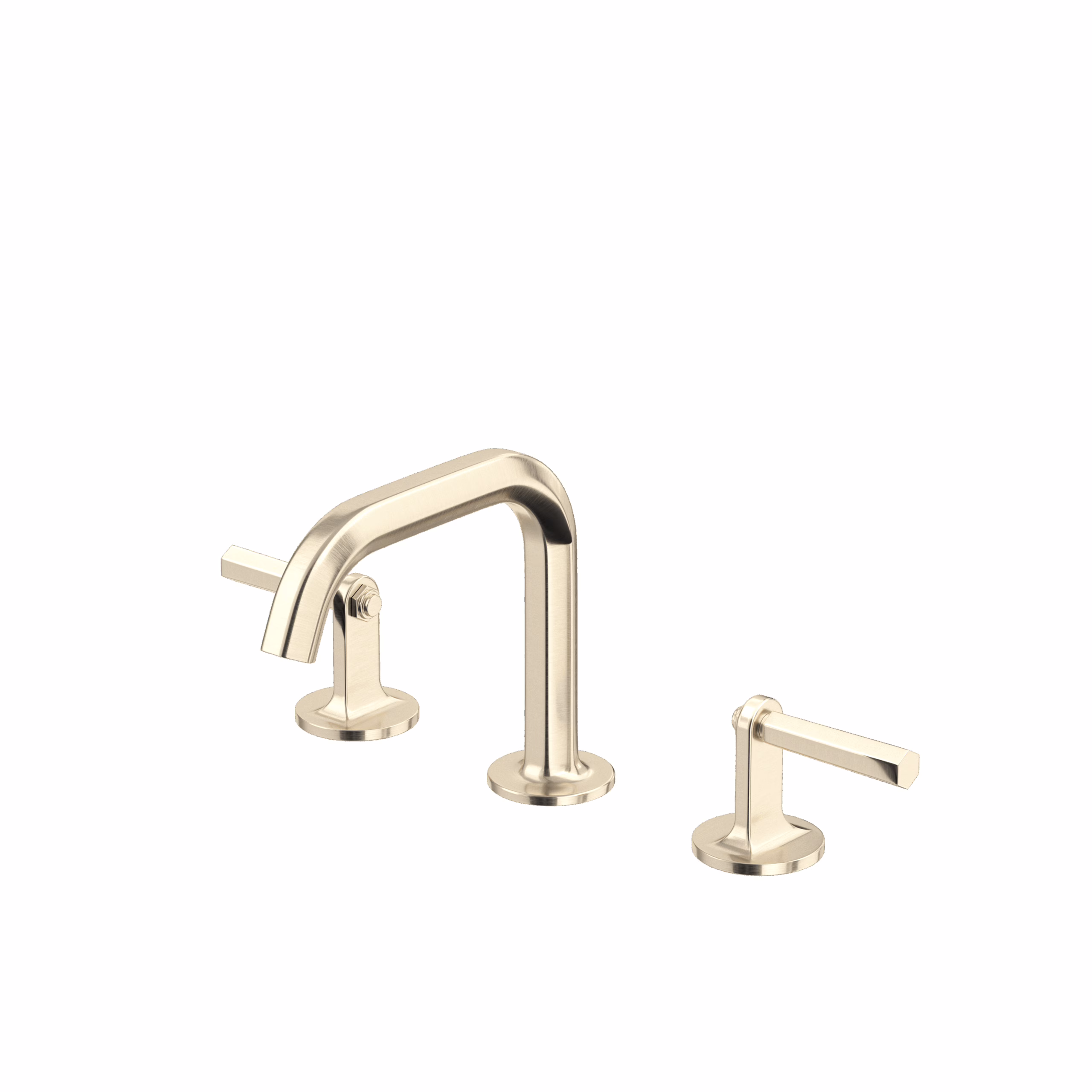 ROHL | Satin Nickel Modelle™ Widespread Lavatory Faucet With U-Spout