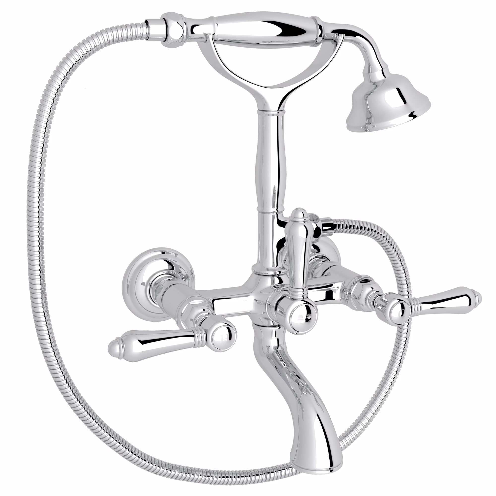 ROHL | Polished Chrome Exposed Wall Mount Tub Filler