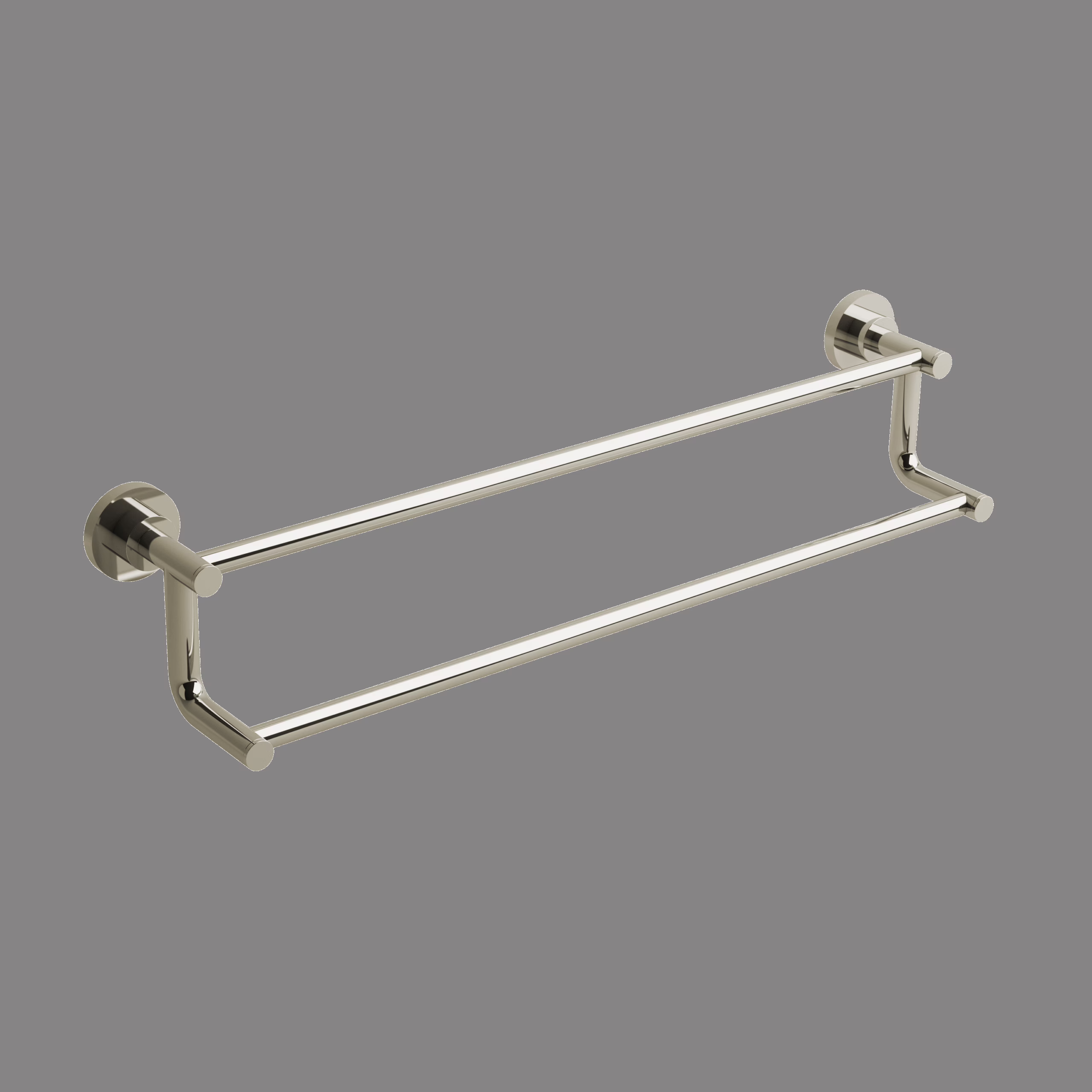 RIOBEL | Polished Nickel Star Double 24" Towel Bar
