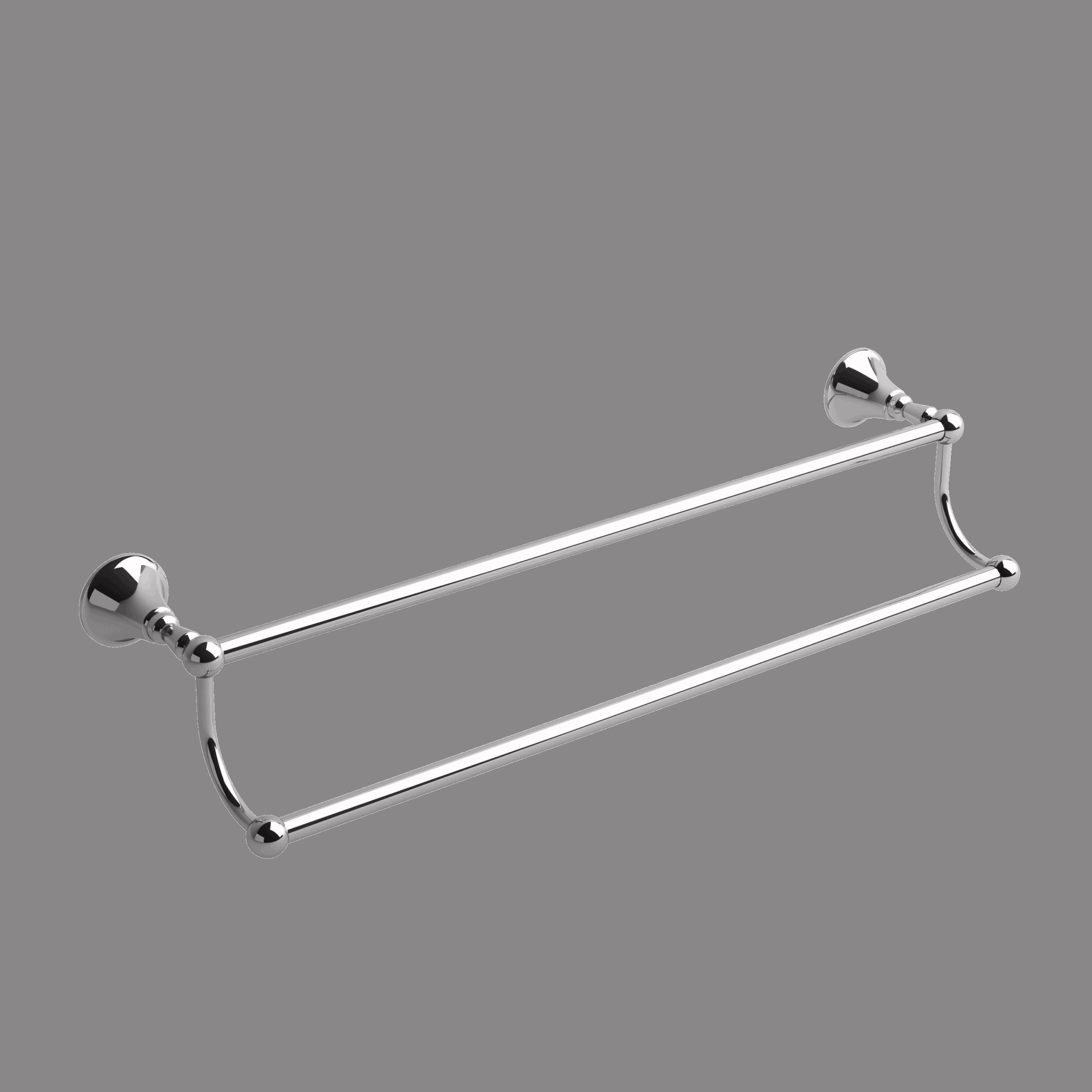 RIOBEL | Chrome Momenti™ Double 24" Towel Bar