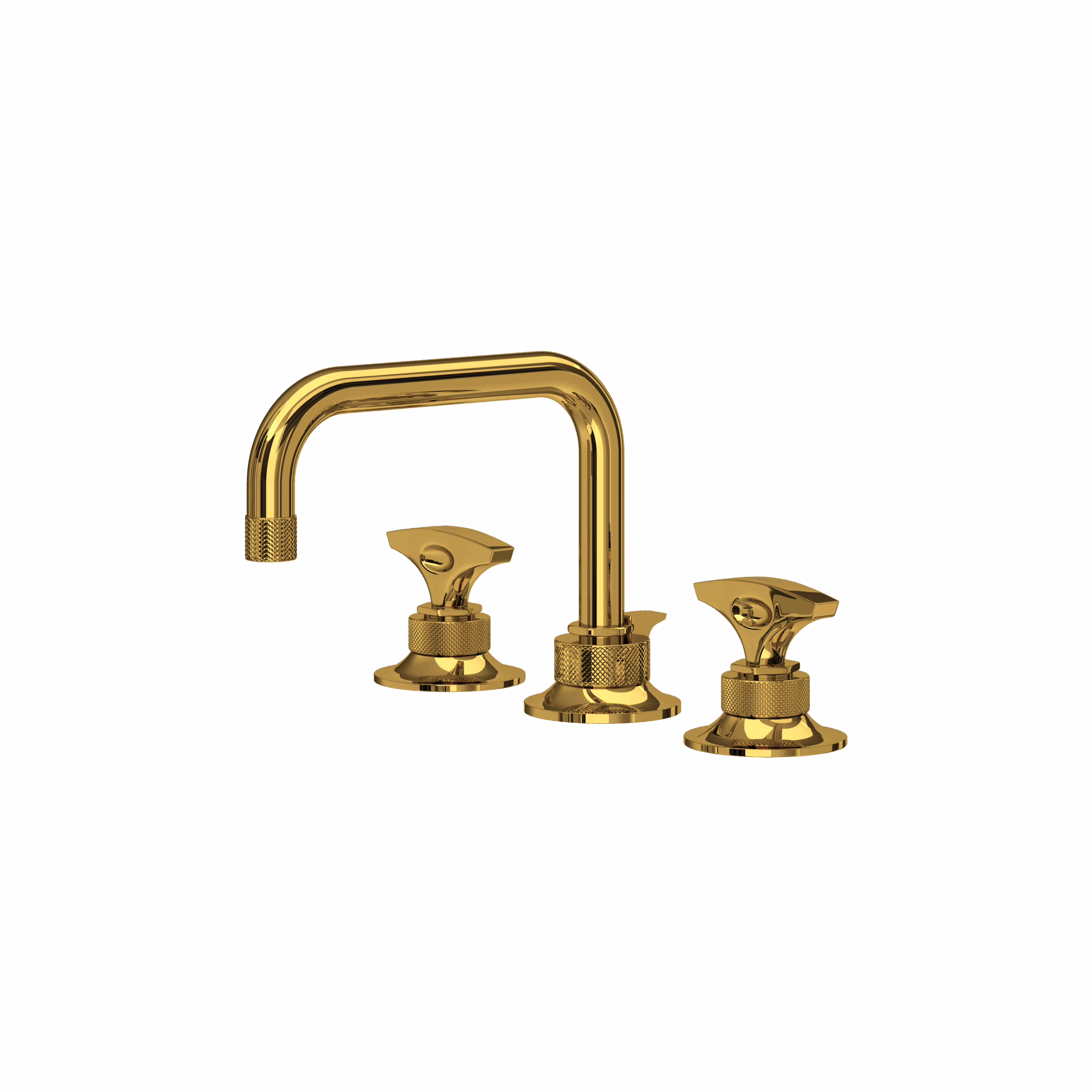 ROHL | Unlacquered Brass Graceline® Widespread Lavatory Faucet With U-Spout