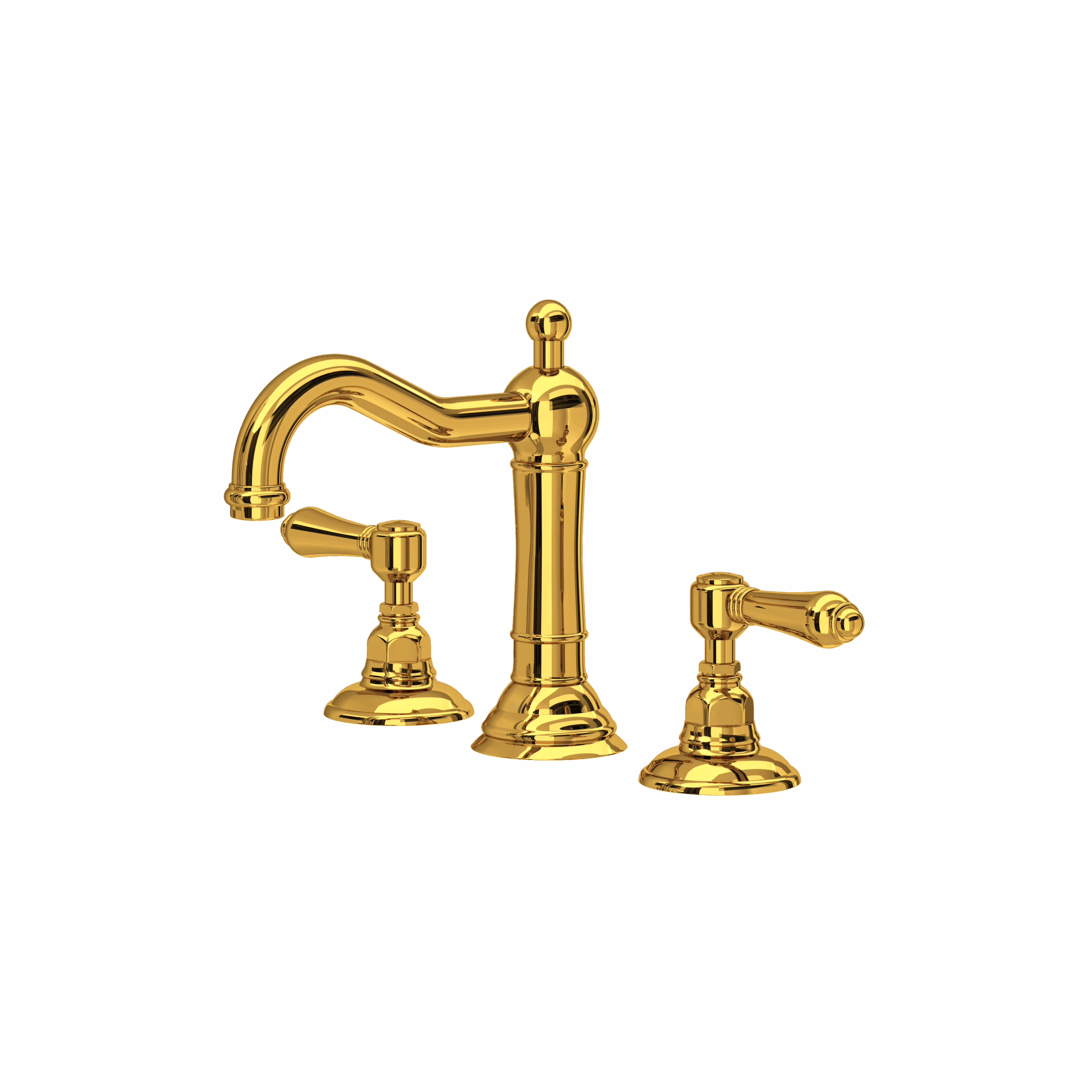 ROHL | Unlacquered Brass Acqui® Widespread Lavatory Faucet
