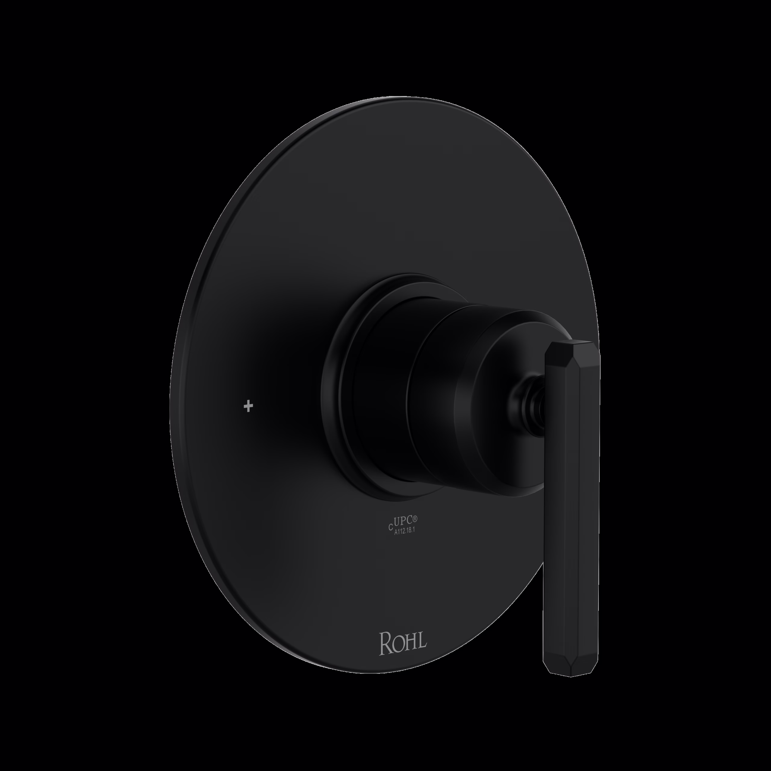 ROHL | Matte Black Apothecary™ 1/2" Pressure Balance Trim