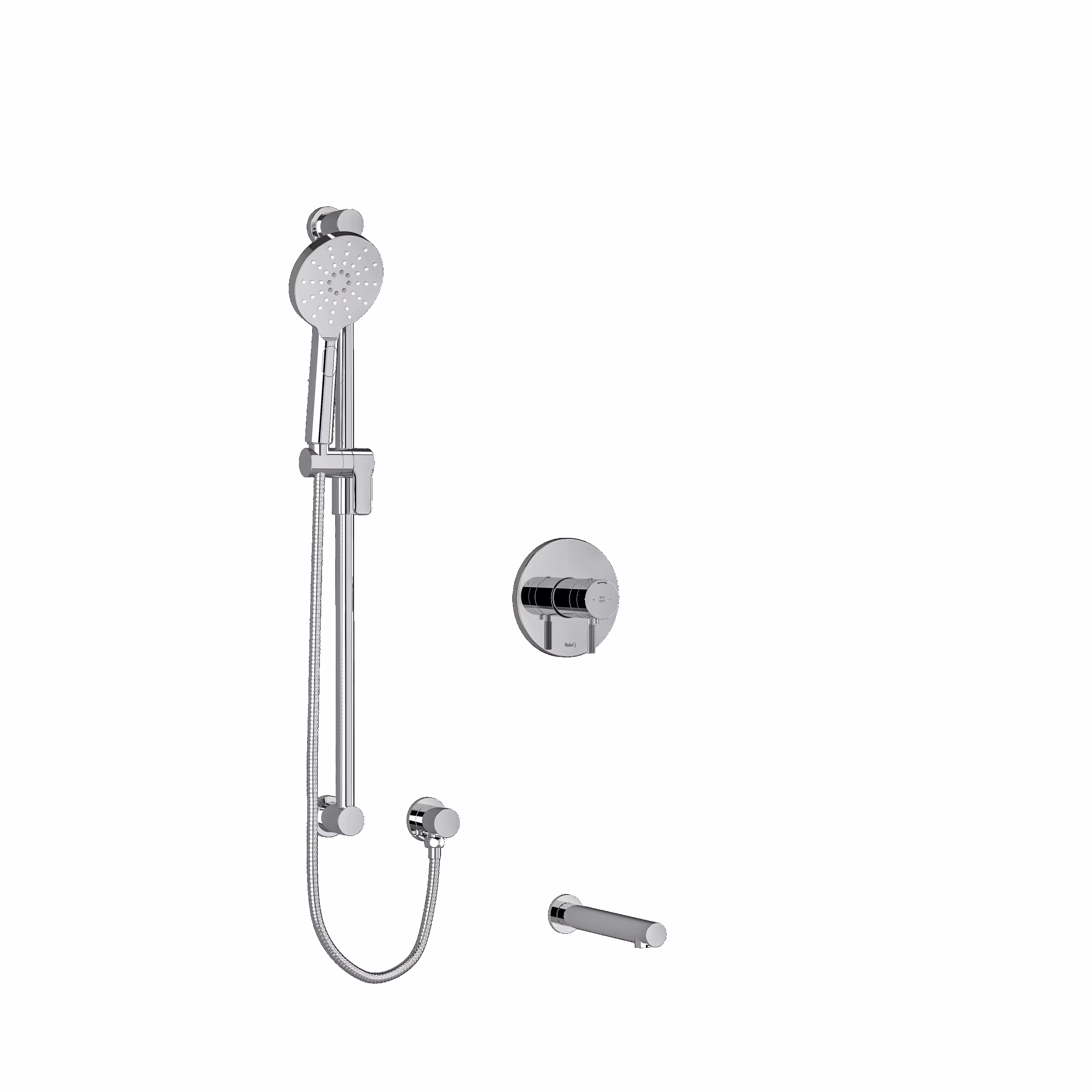 RIOBEL | Chrome Shower Kit 1244 Trim