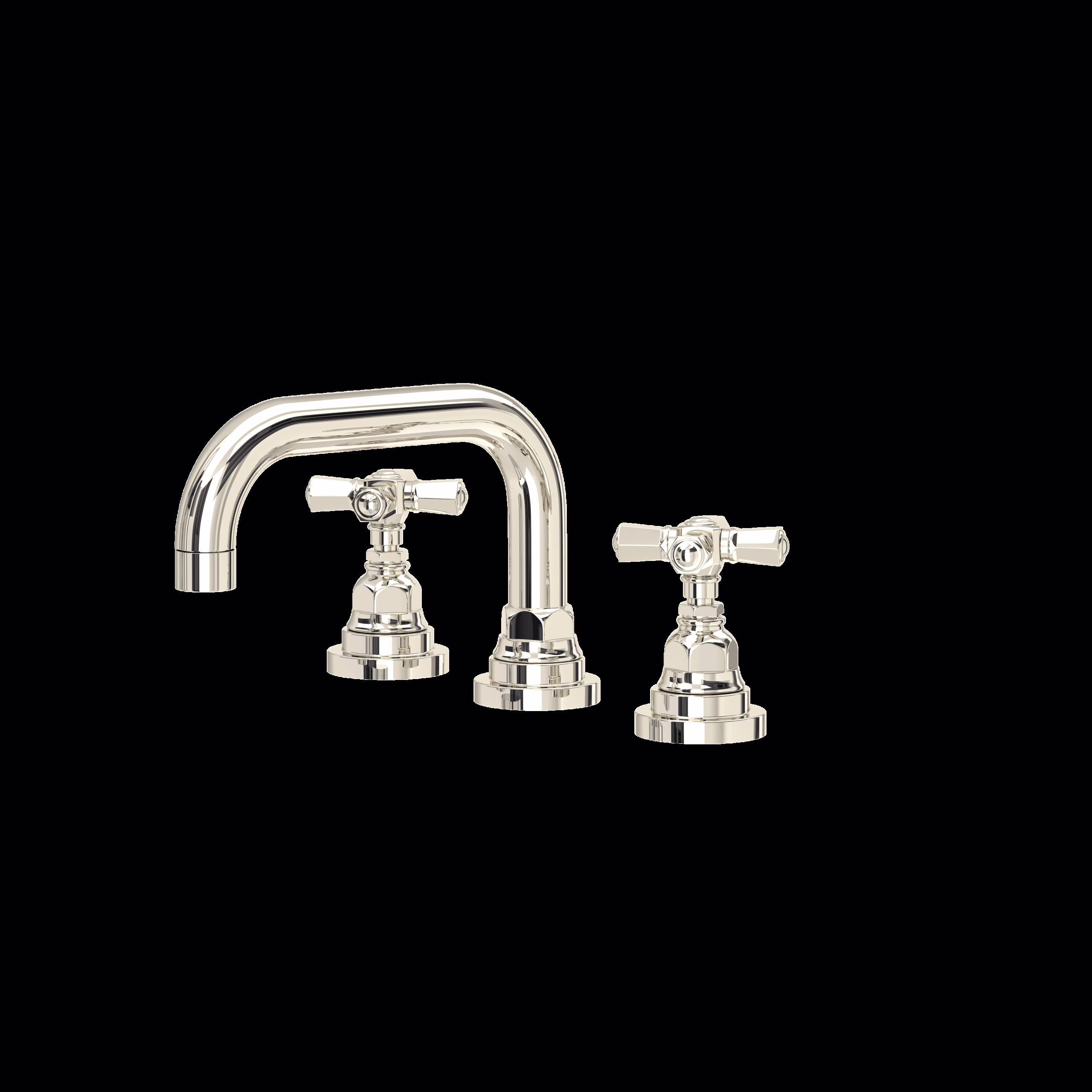 ROHL | Polished Nickel San Giovanni™ Widespread Lavatory Faucet With U-Spout