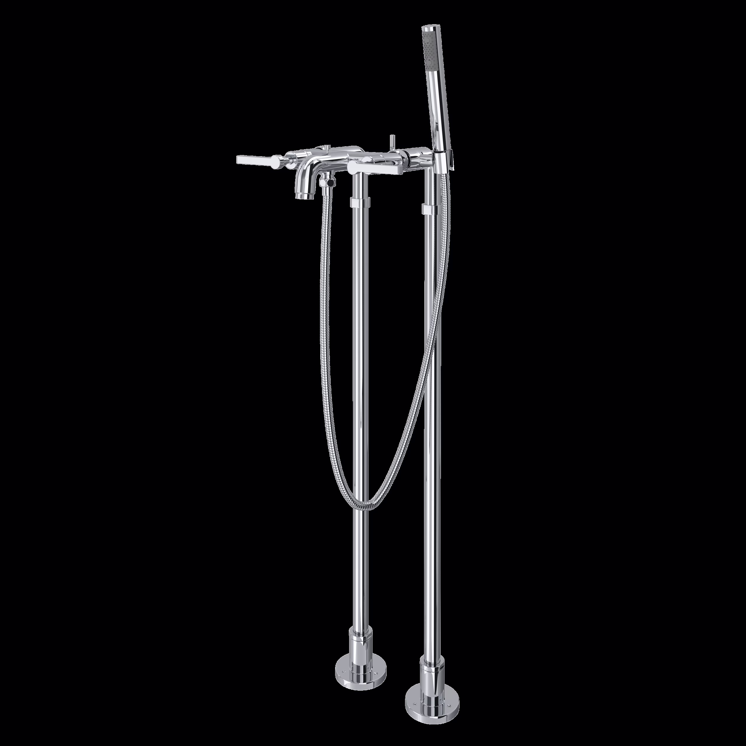 ROHL | Polished Chrome Lombardia® Floor Mount Tub Filler