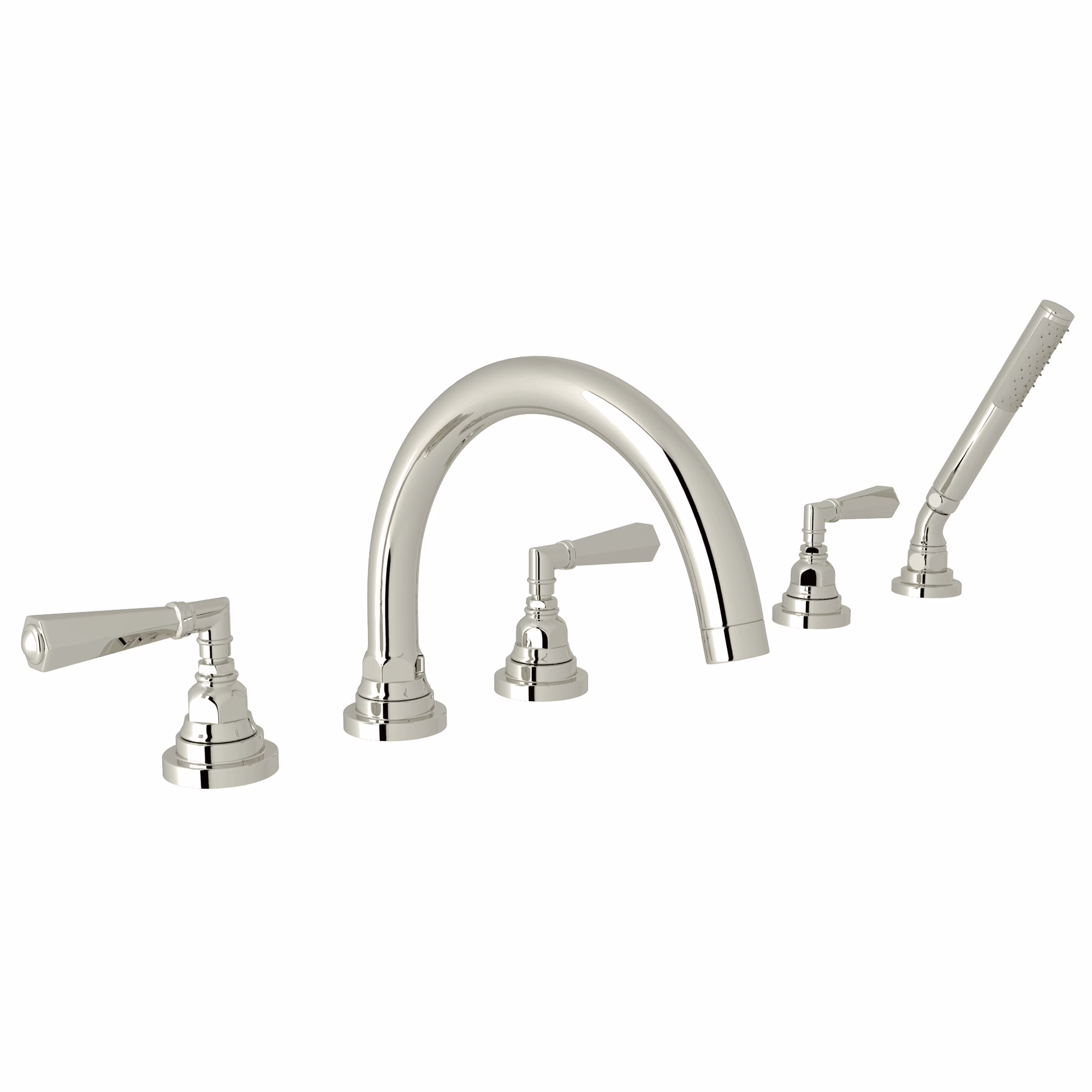 ROHL | Polished Nickel San Giovanni™ 5-Hole Deck Mount Tub Filler