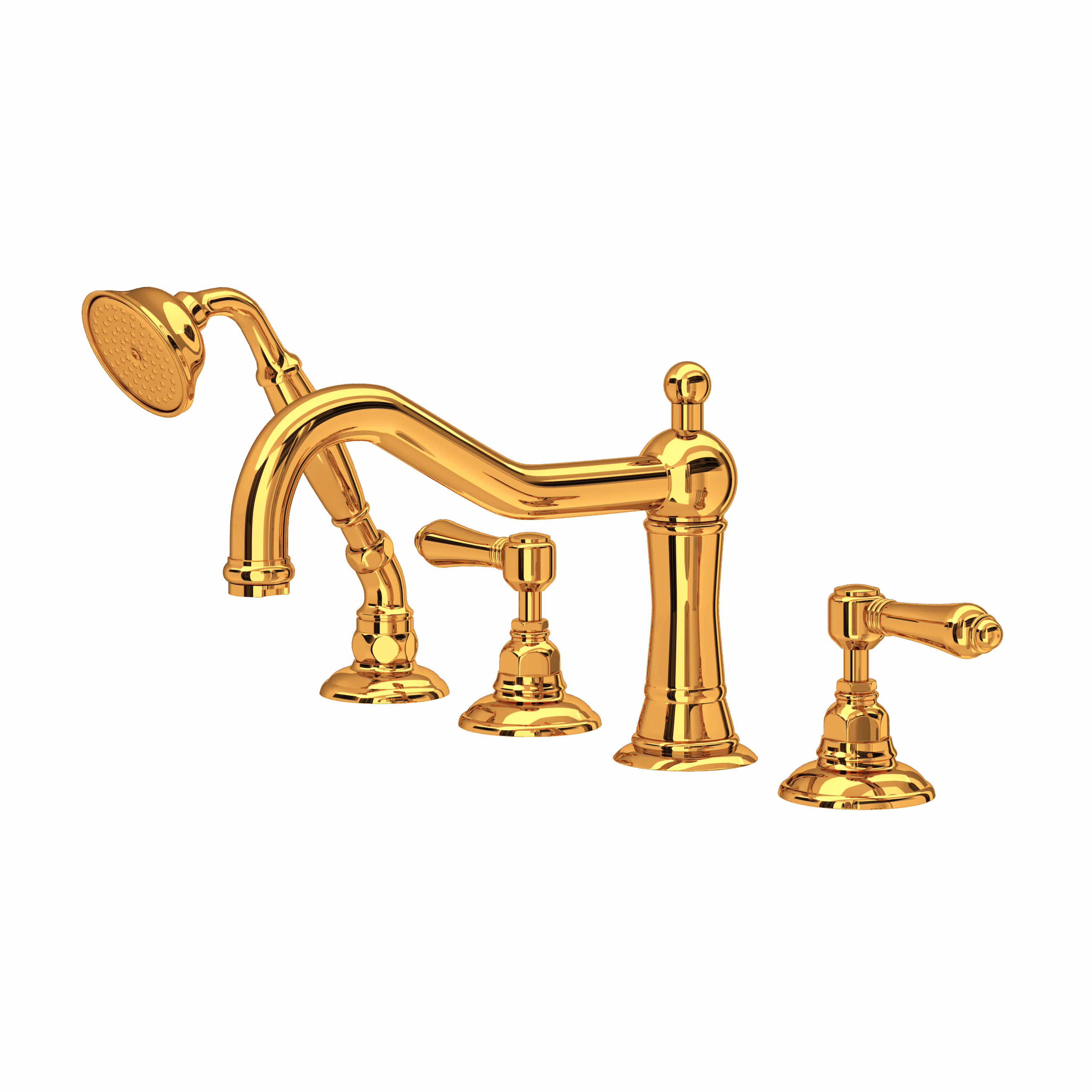 ROHL | Italian Brass Acqui® 4-Hole Deck Mount Tub Filler