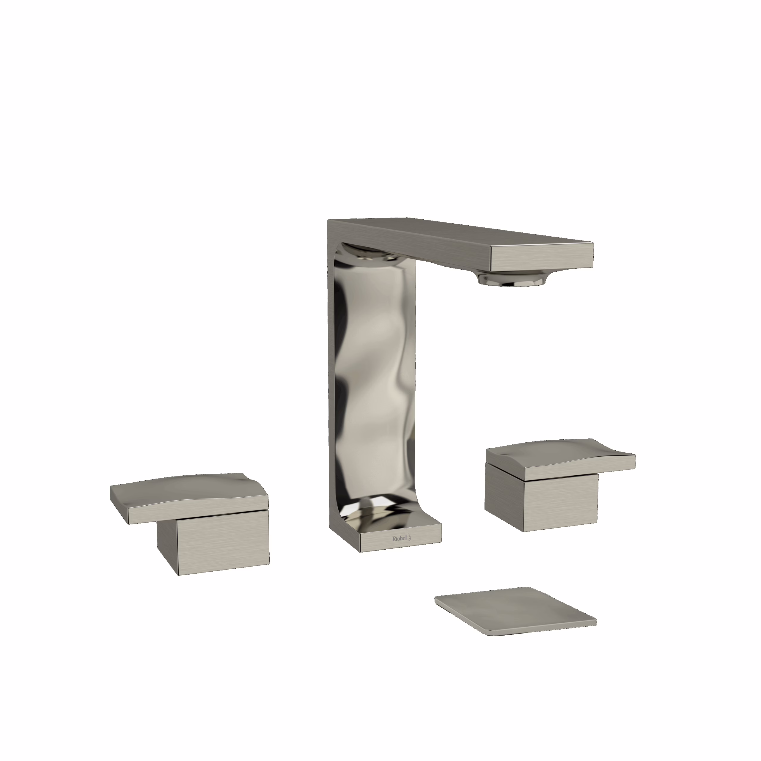 RIOBEL | Brushed Nickel Reflet™ Widespread Lavatory Faucet