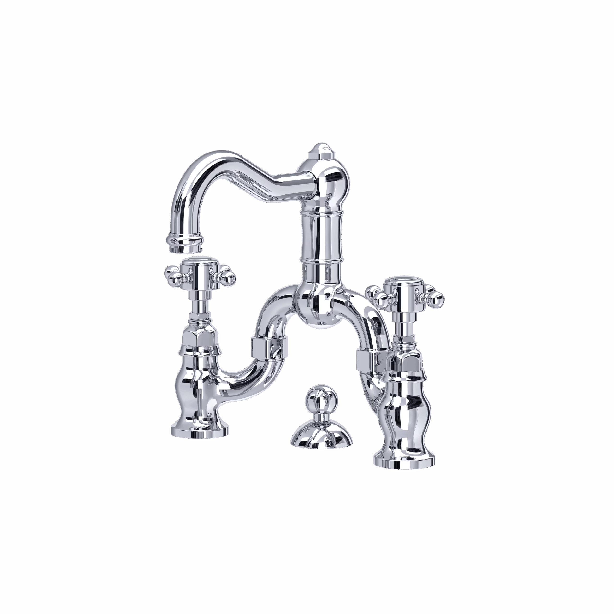 ROHL | Polished Chrome Acqui® Bridge Lavatory Faucet