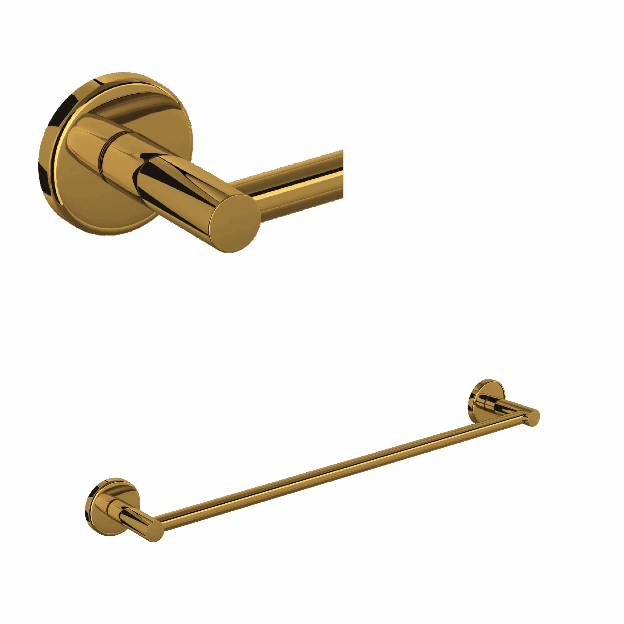 ROHL | Unlacquered Brass Lombardia® 24" Towel Bar