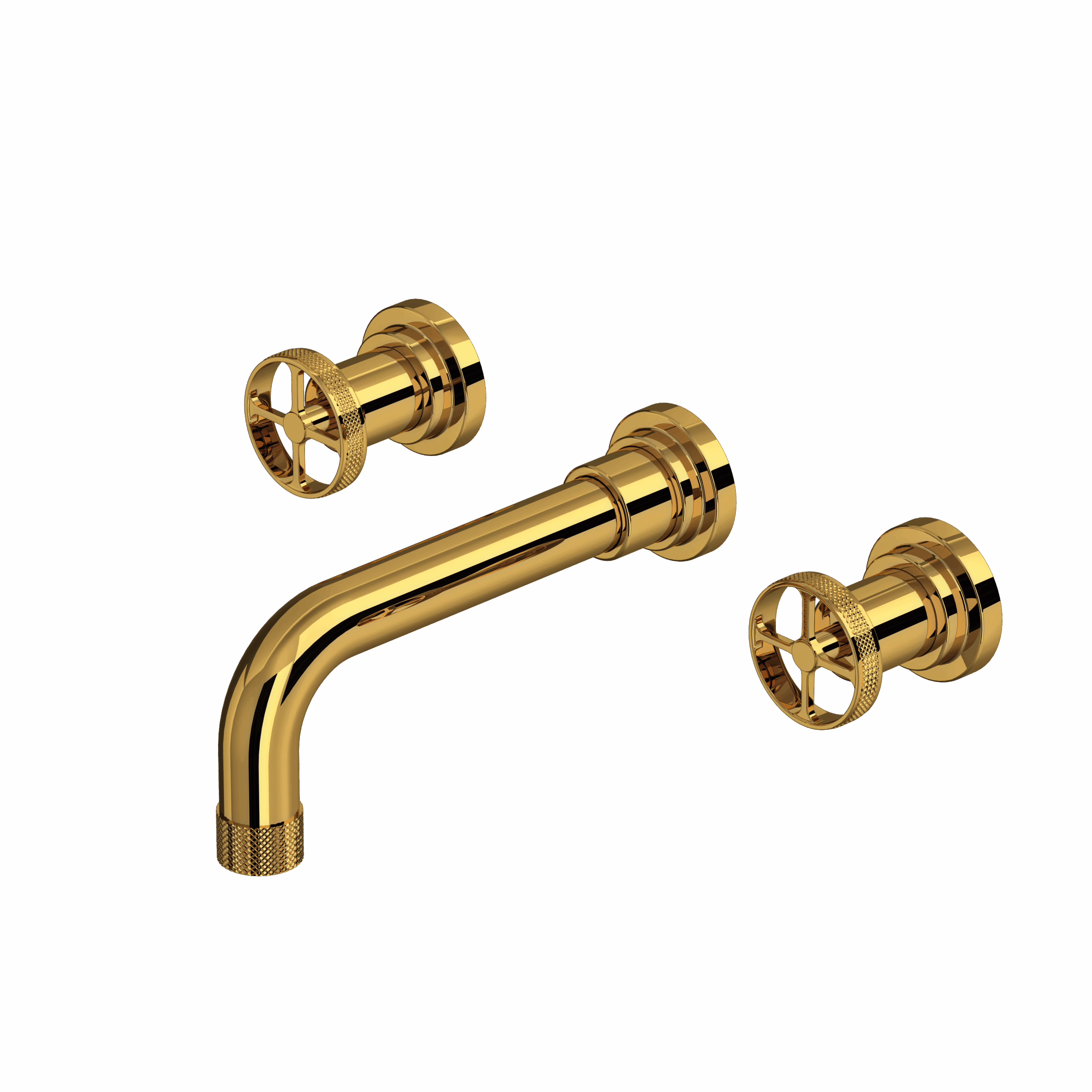 ROHL | Unlacquered Brass Campo™ Wall Mount Lavatory Faucet Trim