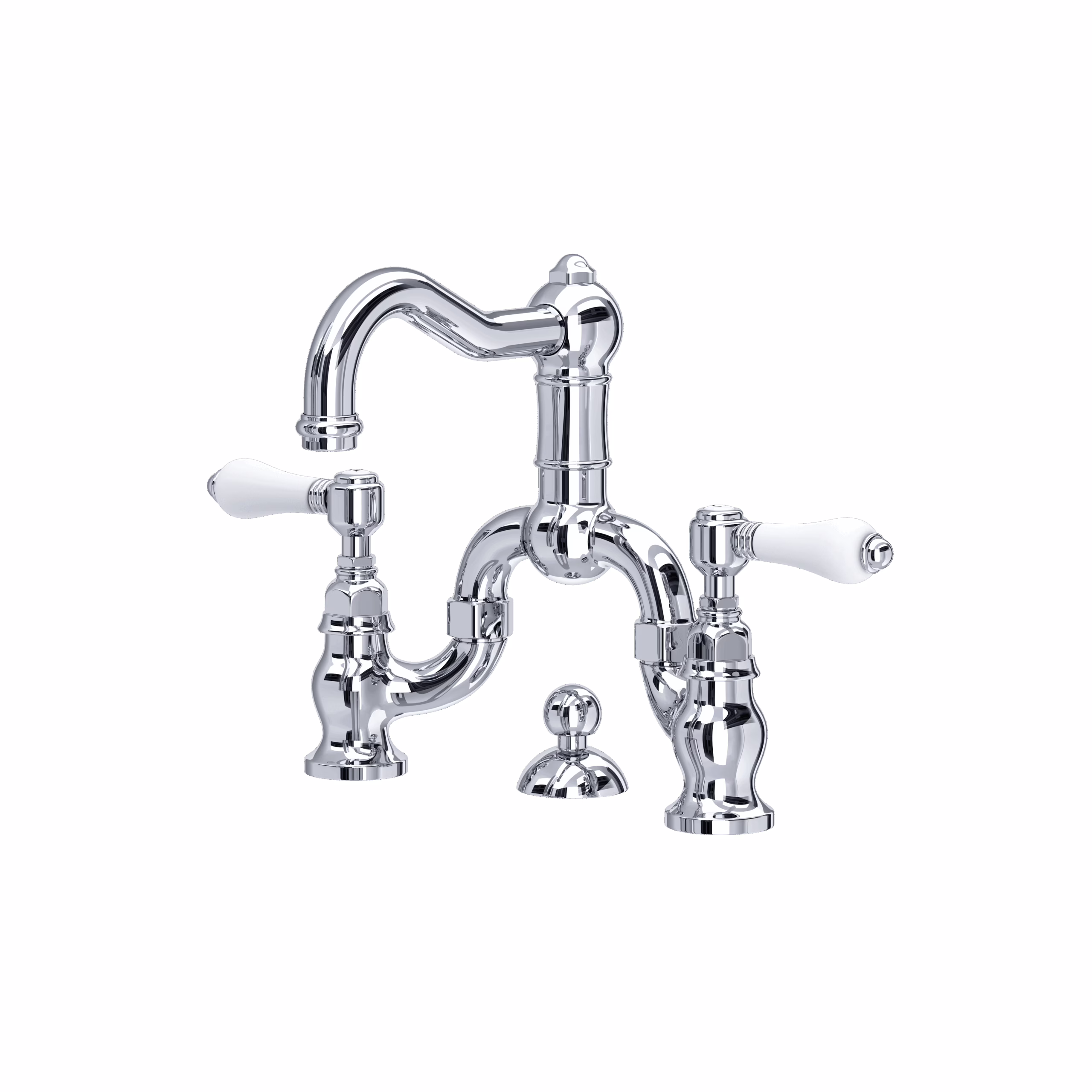 ROHL | Polished Chrome Acqui® Bridge Lavatory Faucet