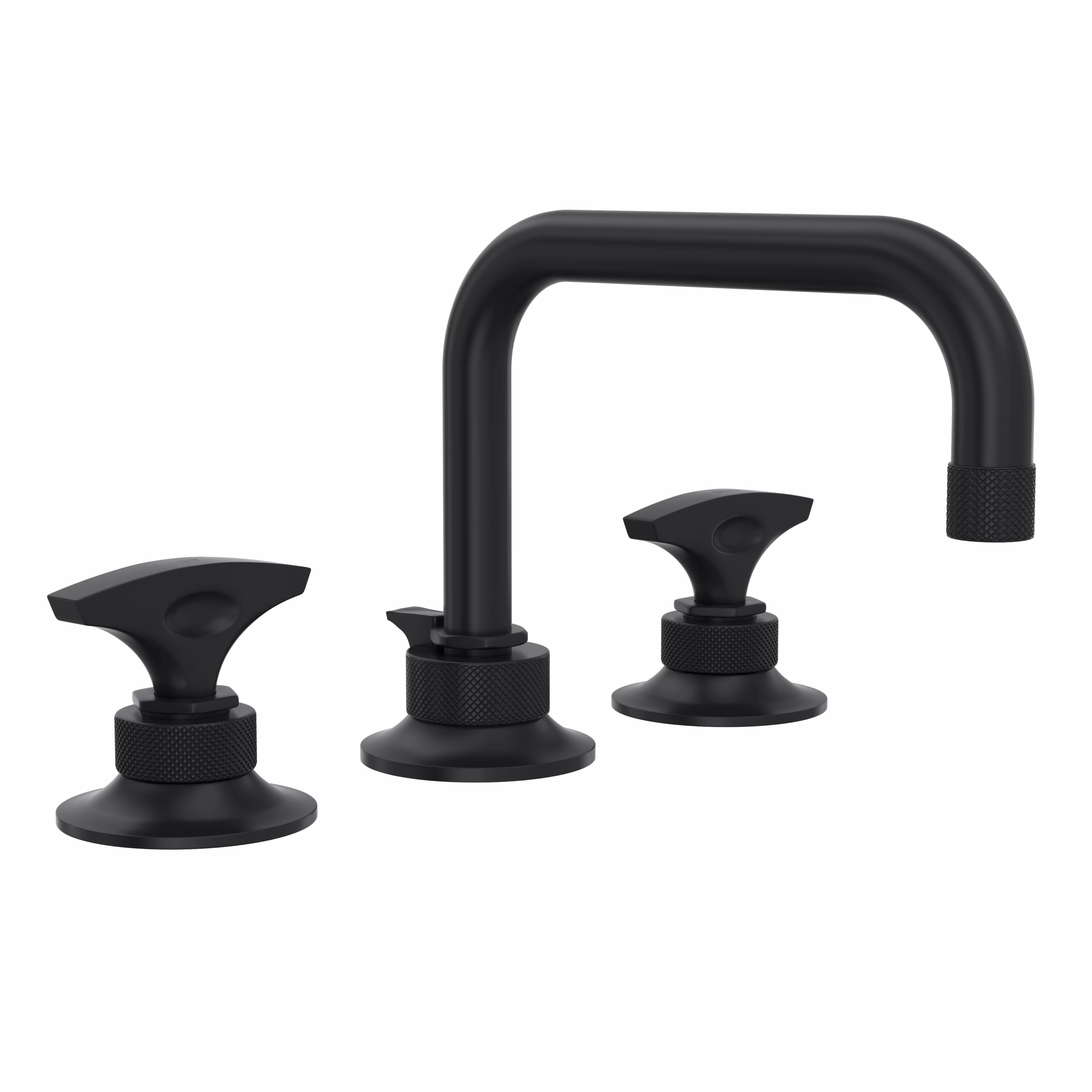 ROHL | Matte Black Graceline® Widespread Lavatory Faucet With U-Spout