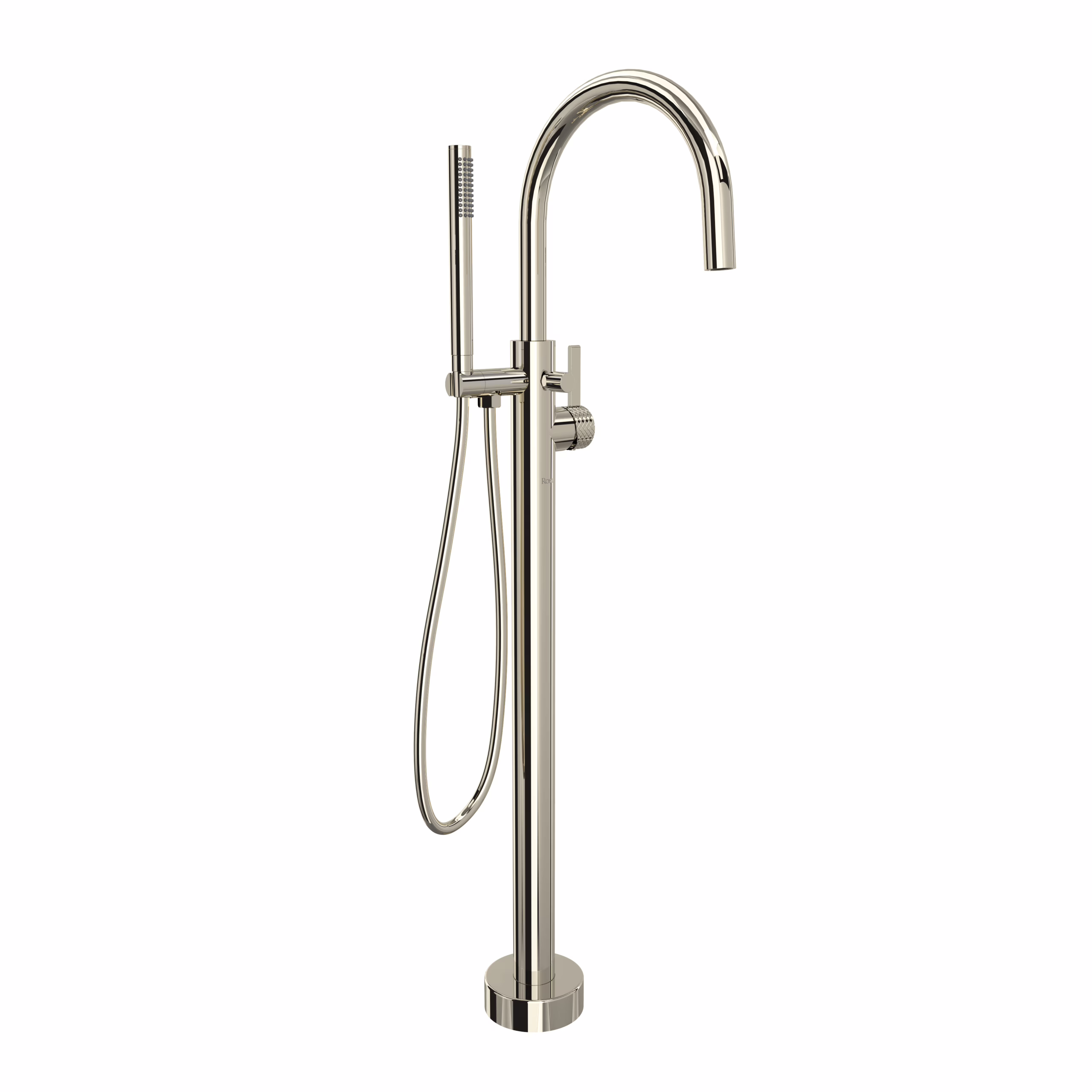ROHL | Polished Nickel Tenerife™ Single Hole Floor Mount Tub Filler Trim