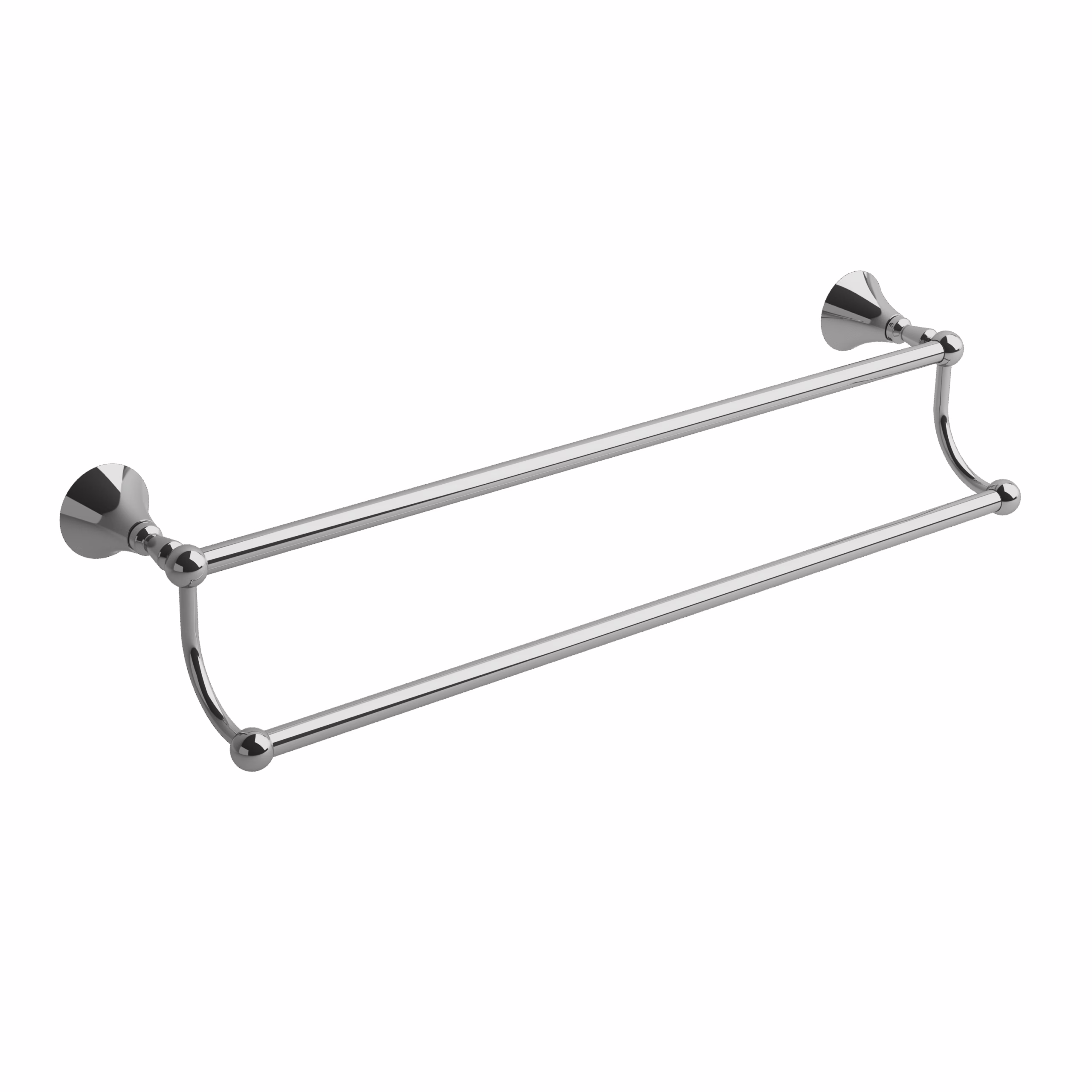 RIOBEL | Chrome Hudson™ Double 24" Towel Bar