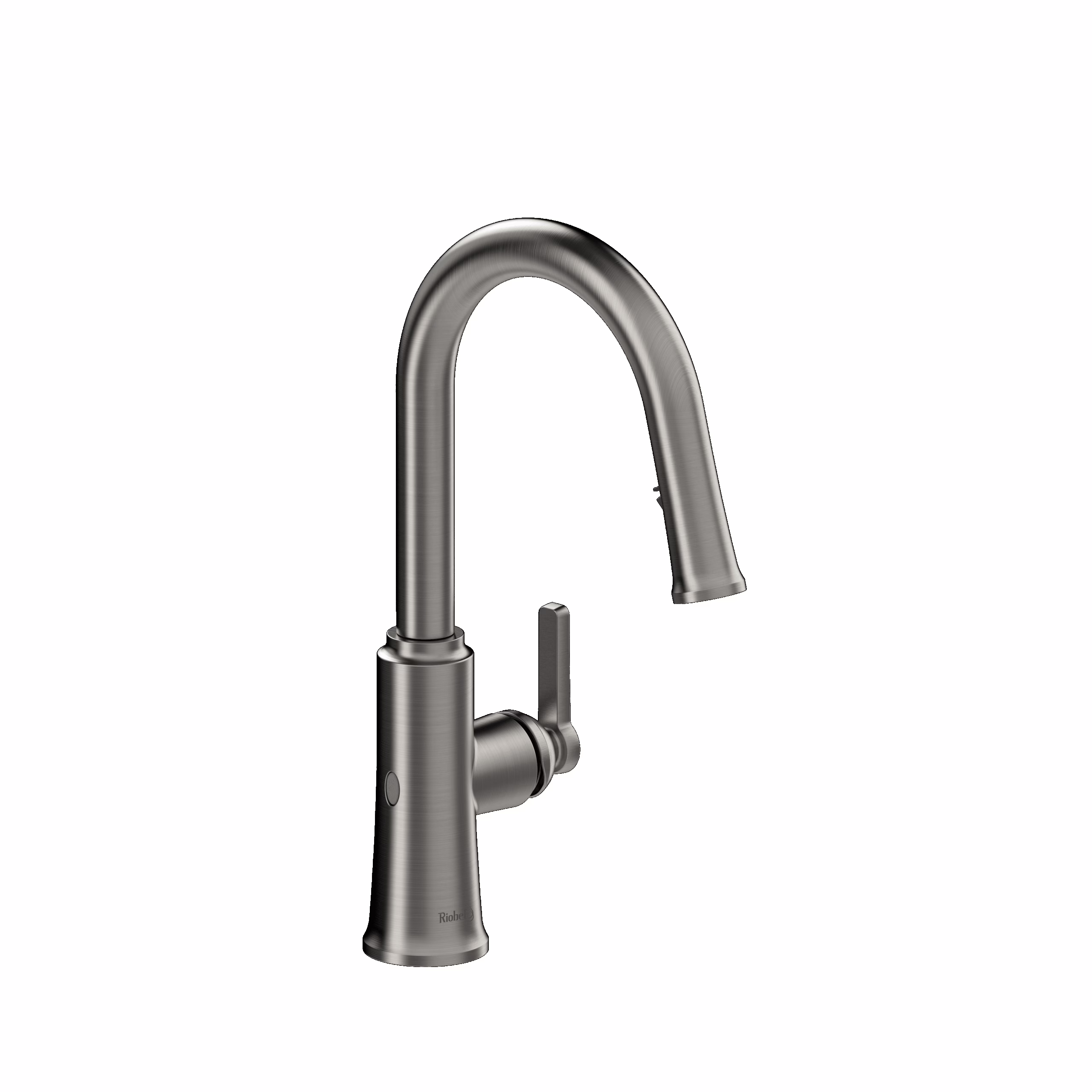 RIOBEL | Stainless Steel Trattoria™ Pull-Down Touchless Kitchen Faucet With C-Spout