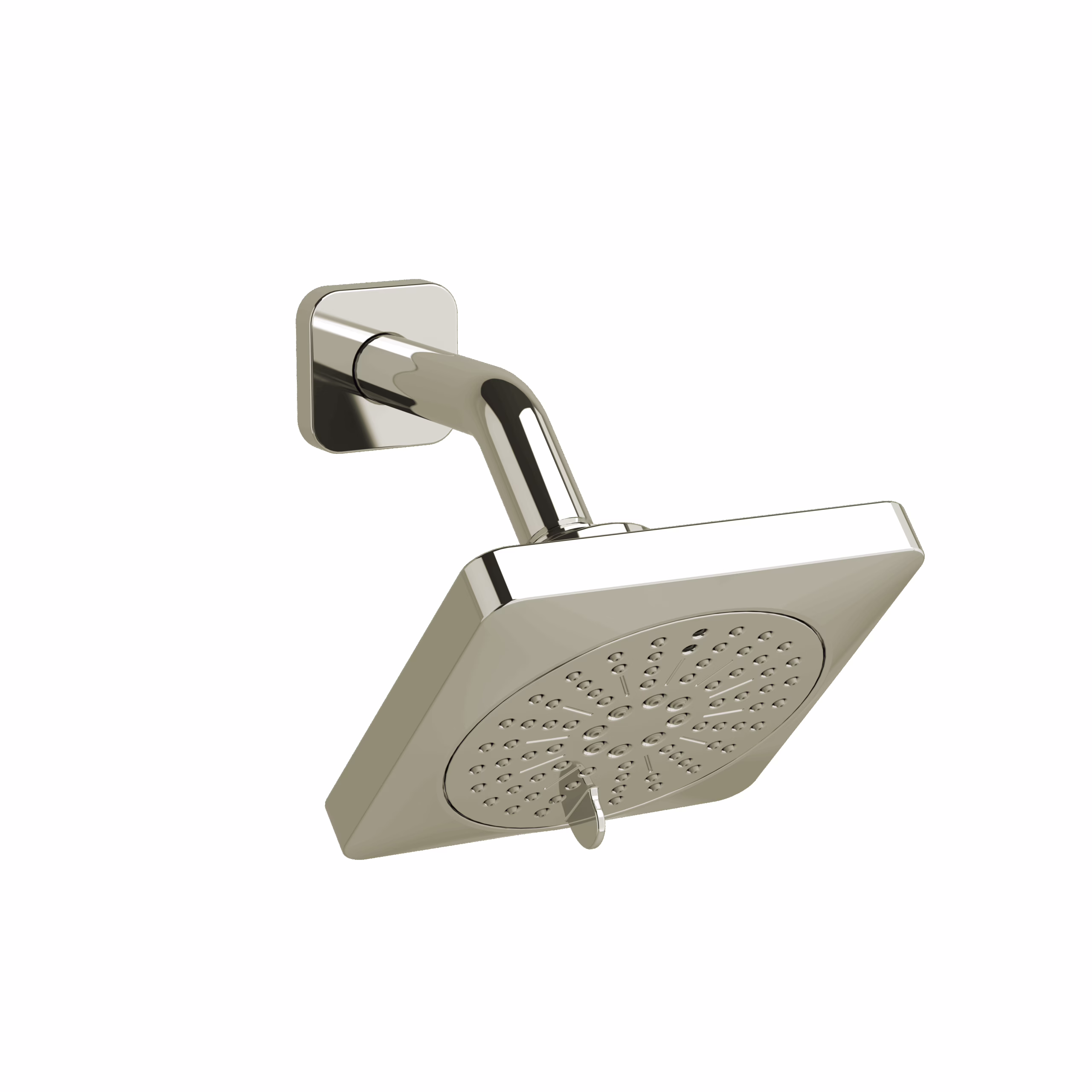 RIOBEL | Polished Nickel 5" 6-Function Showerhead With Arm