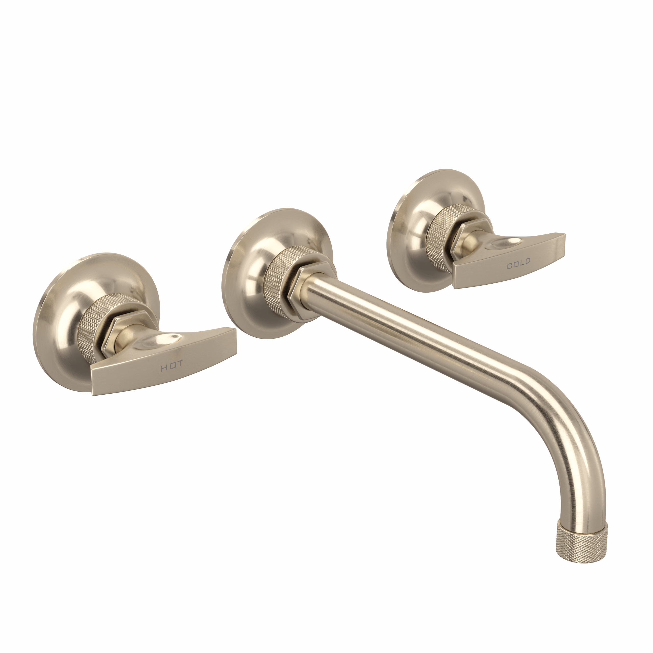 ROHL | Satin Nickel Graceline® Wall Mount Lavatory Faucet Trim