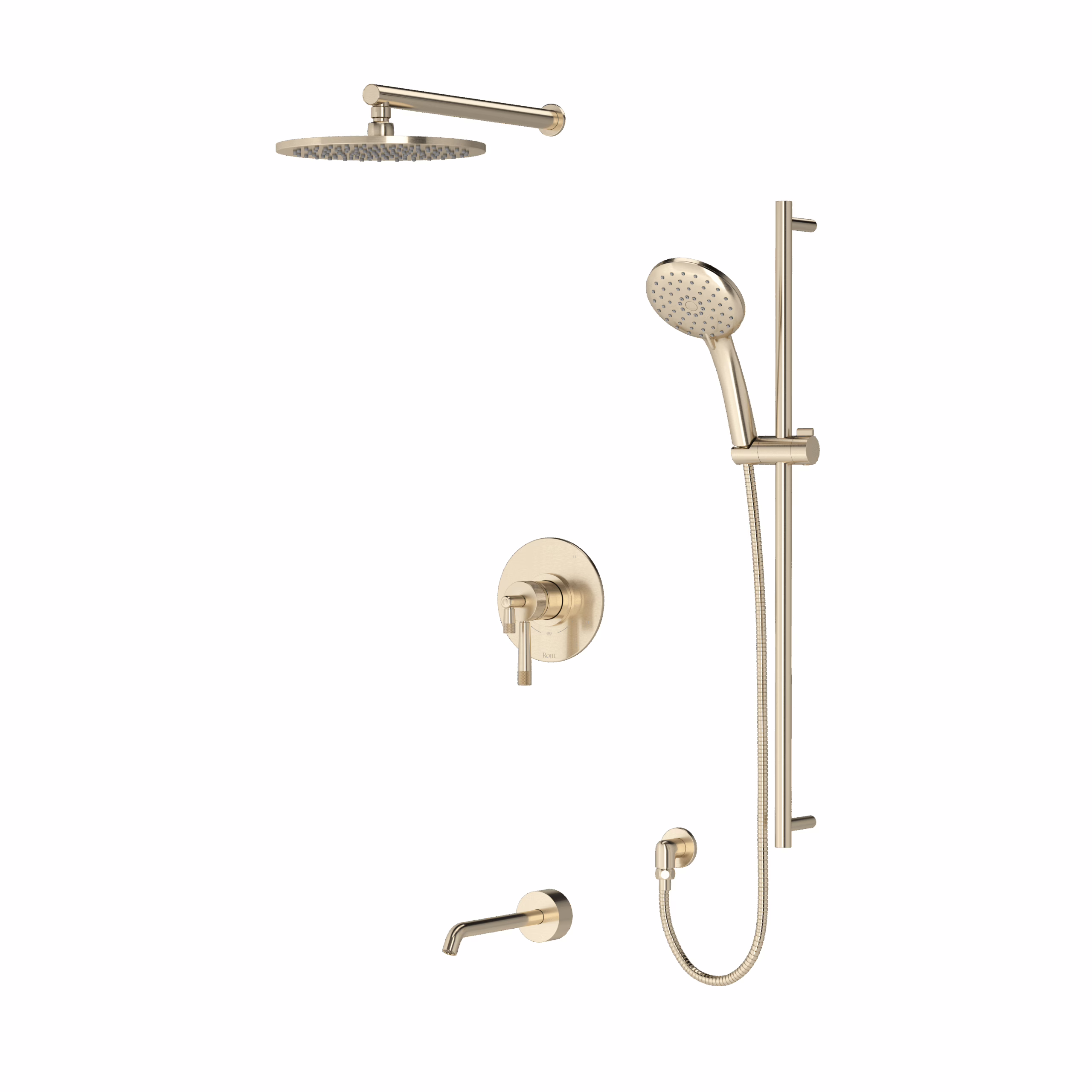 ROHL | Satin Nickel Shower Kit 1345 Trim