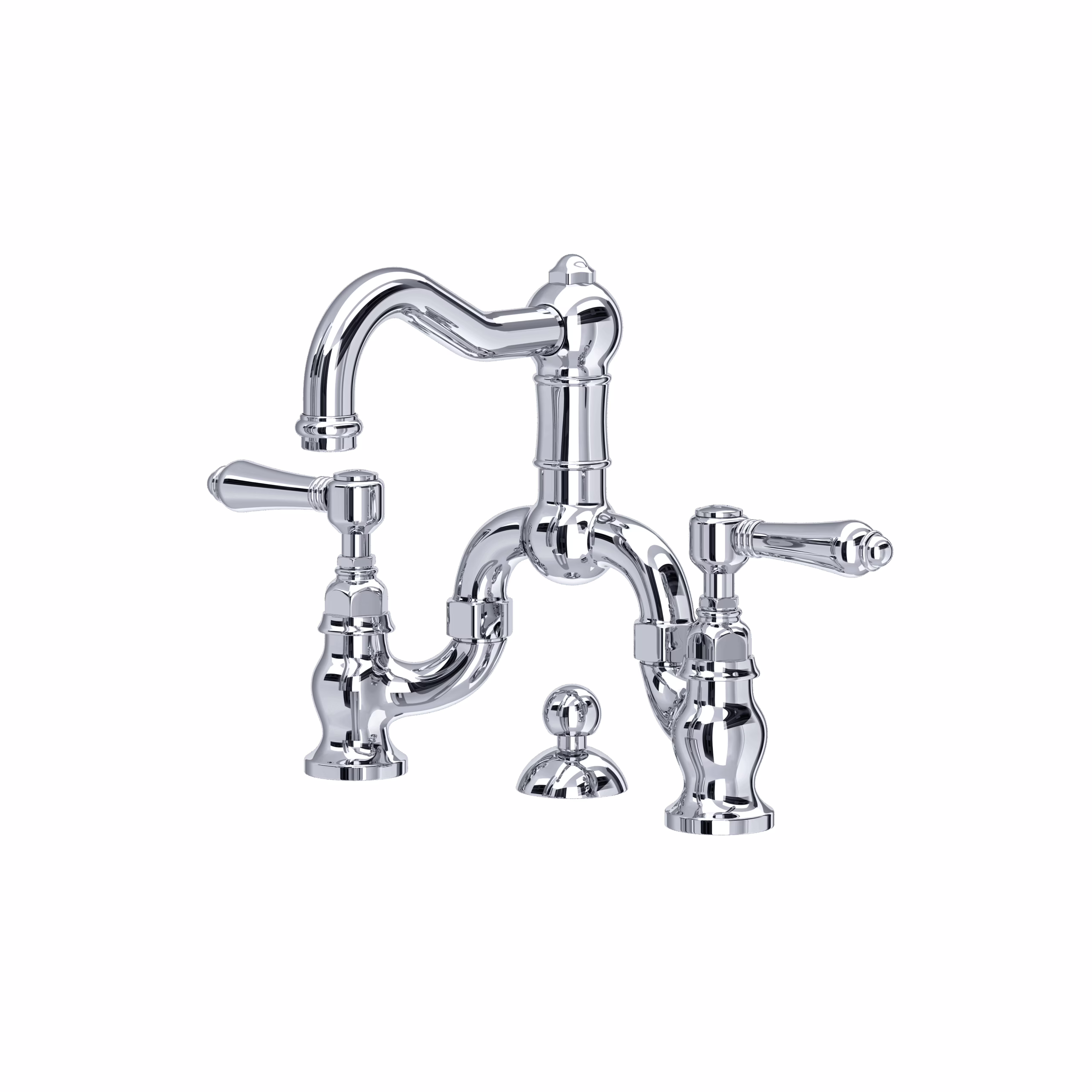 ROHL | Polished Chrome Acqui® Bridge Lavatory Faucet