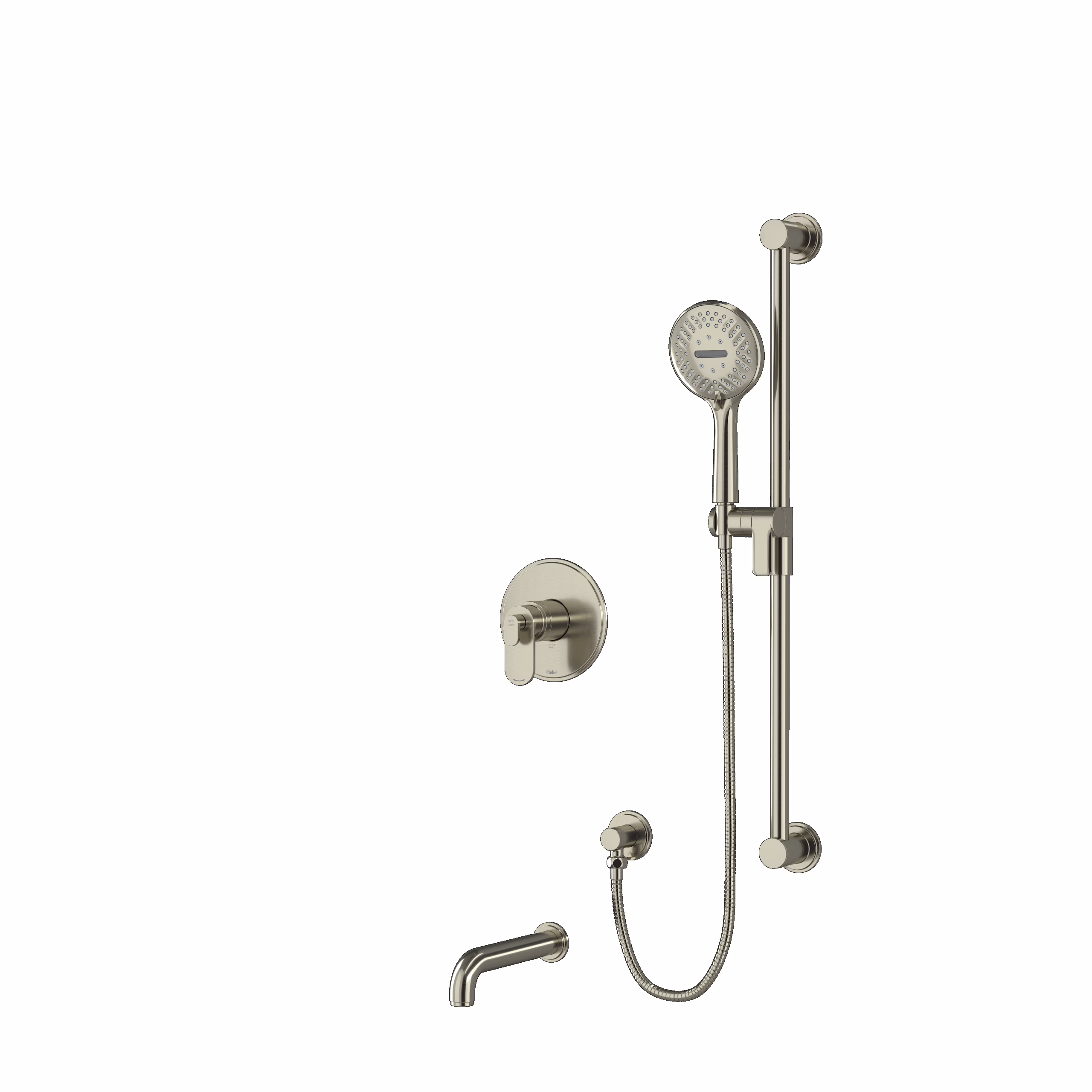 RIOBEL | Brushed Nickel Shower Kit 1244 Trim