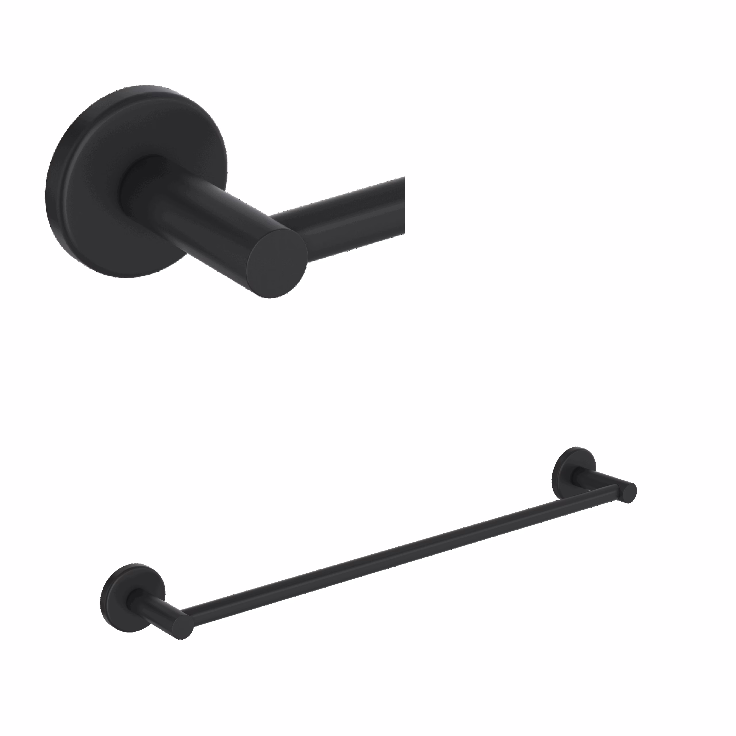 ROHL | Matte Black Lombardia® 24" Towel Bar