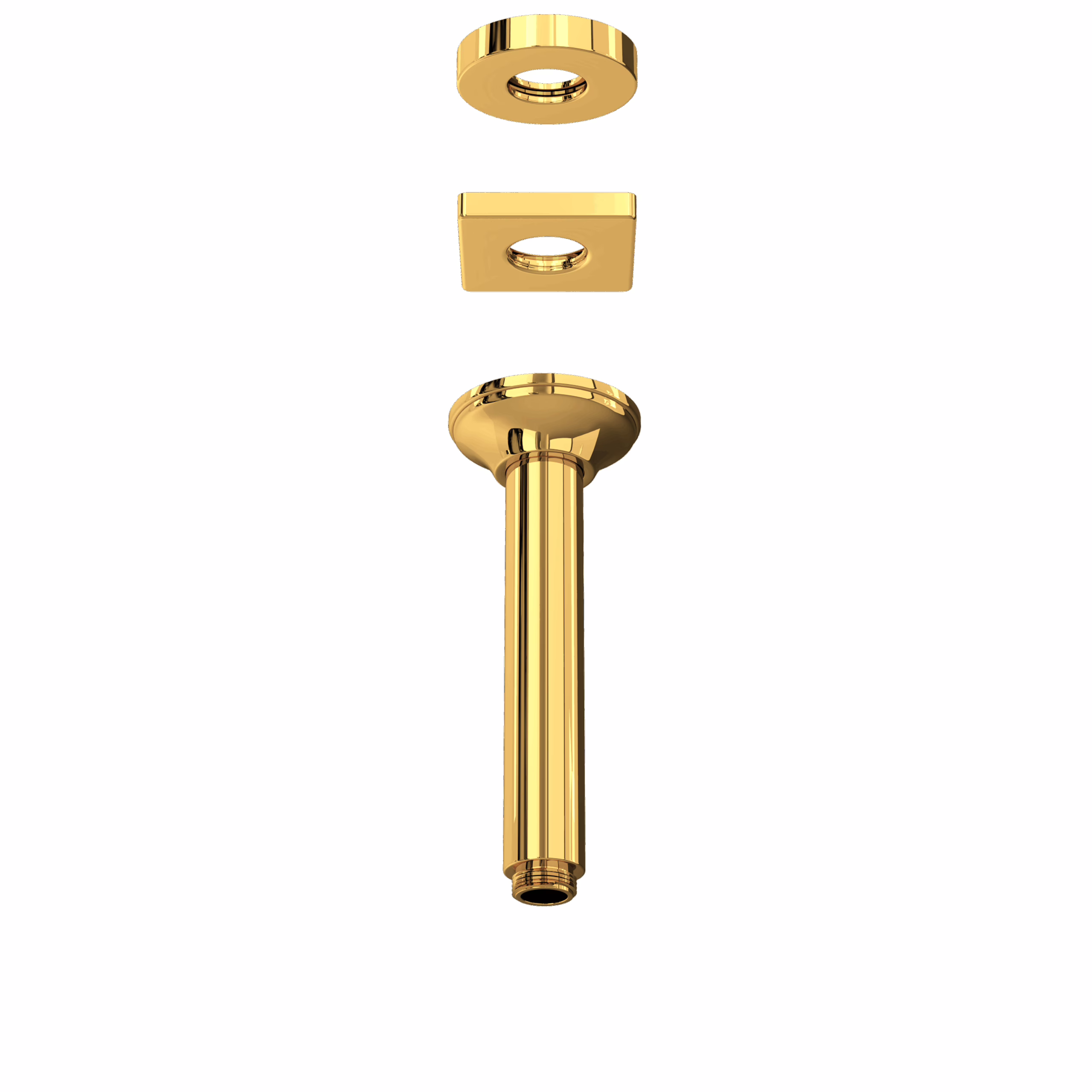 ROHL | Italian Brass 7" Ceiling Mount Shower Arm