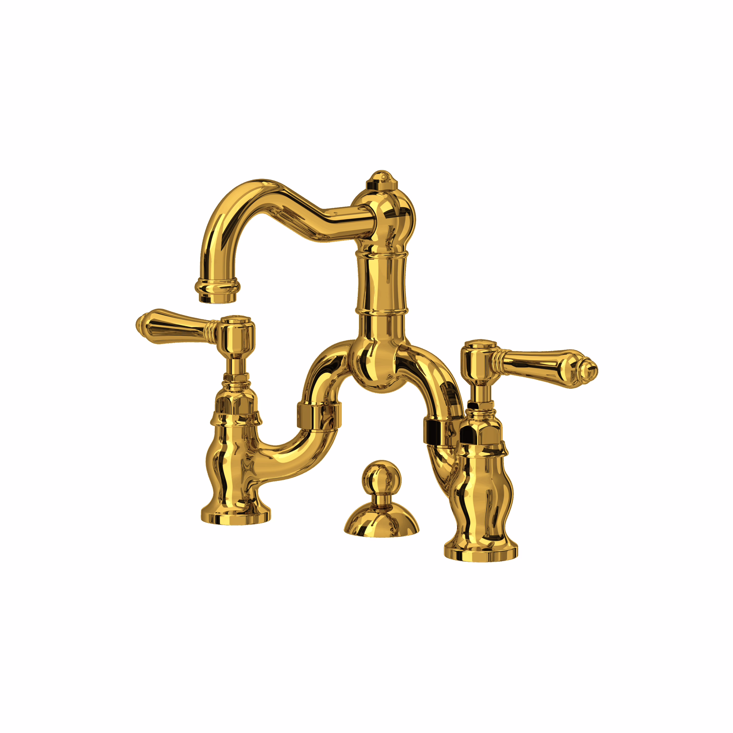 ROHL | Unlacquered Brass Acqui® Bridge Lavatory Faucet
