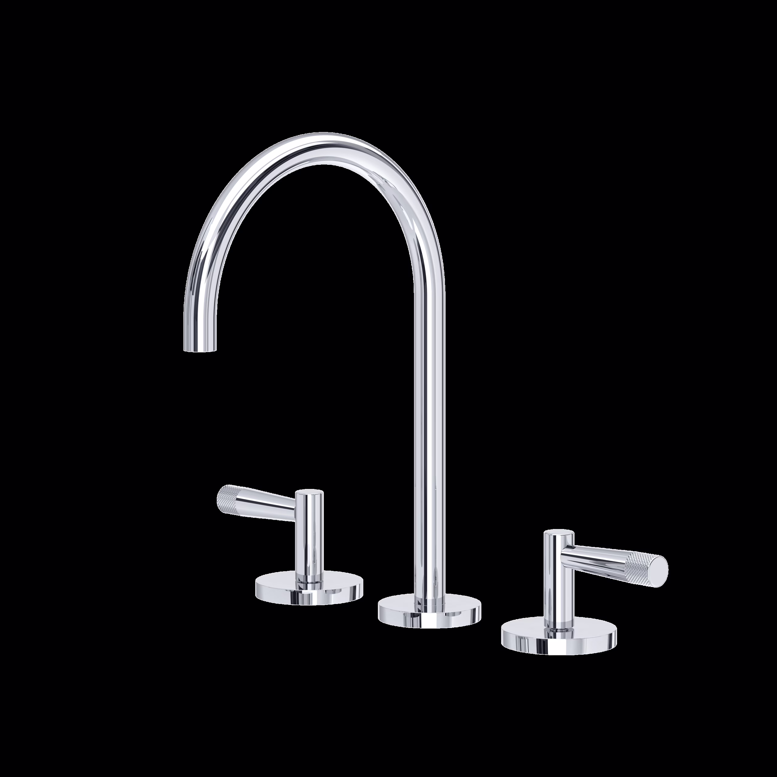 ROHL | Polished Chrome Amahle™ Widespread Lavatory Faucet With C-Spout
