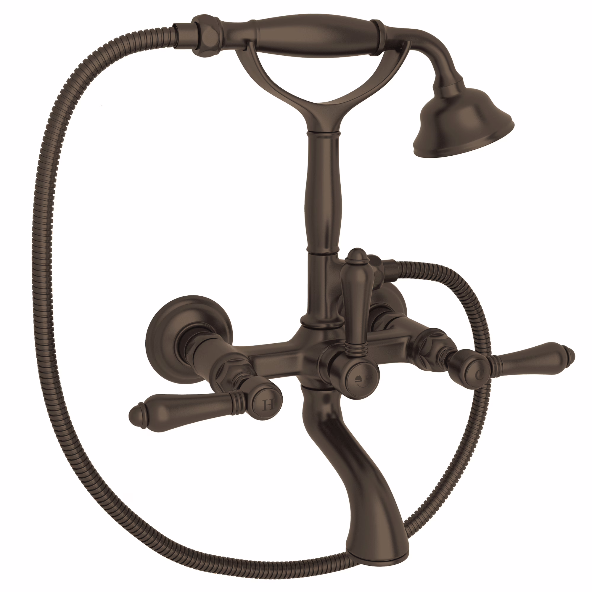 ROHL | Tuscan Brass Exposed Wall Mount Tub Filler