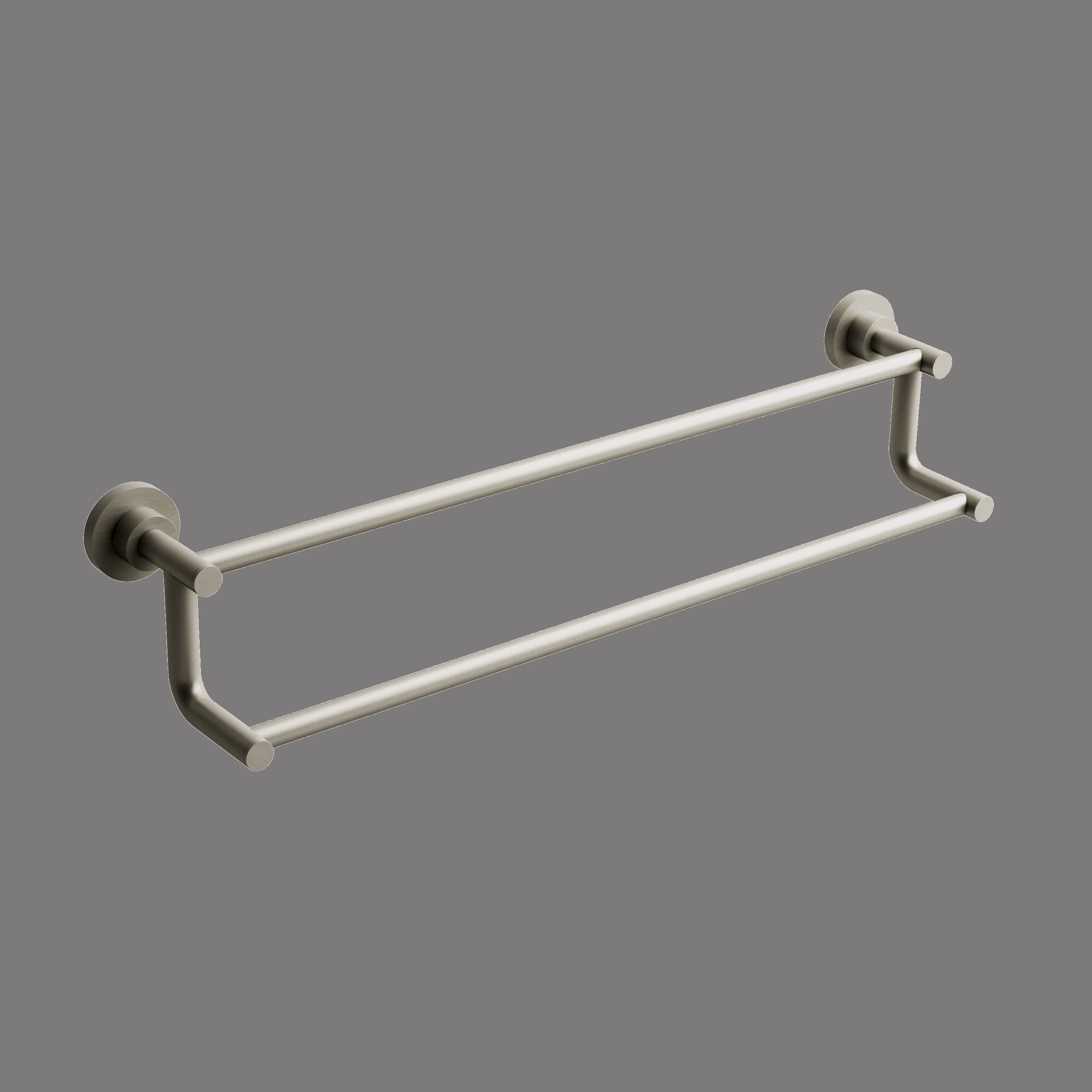 RIOBEL | Brushed Nickel Star Double 24" Towel Bar