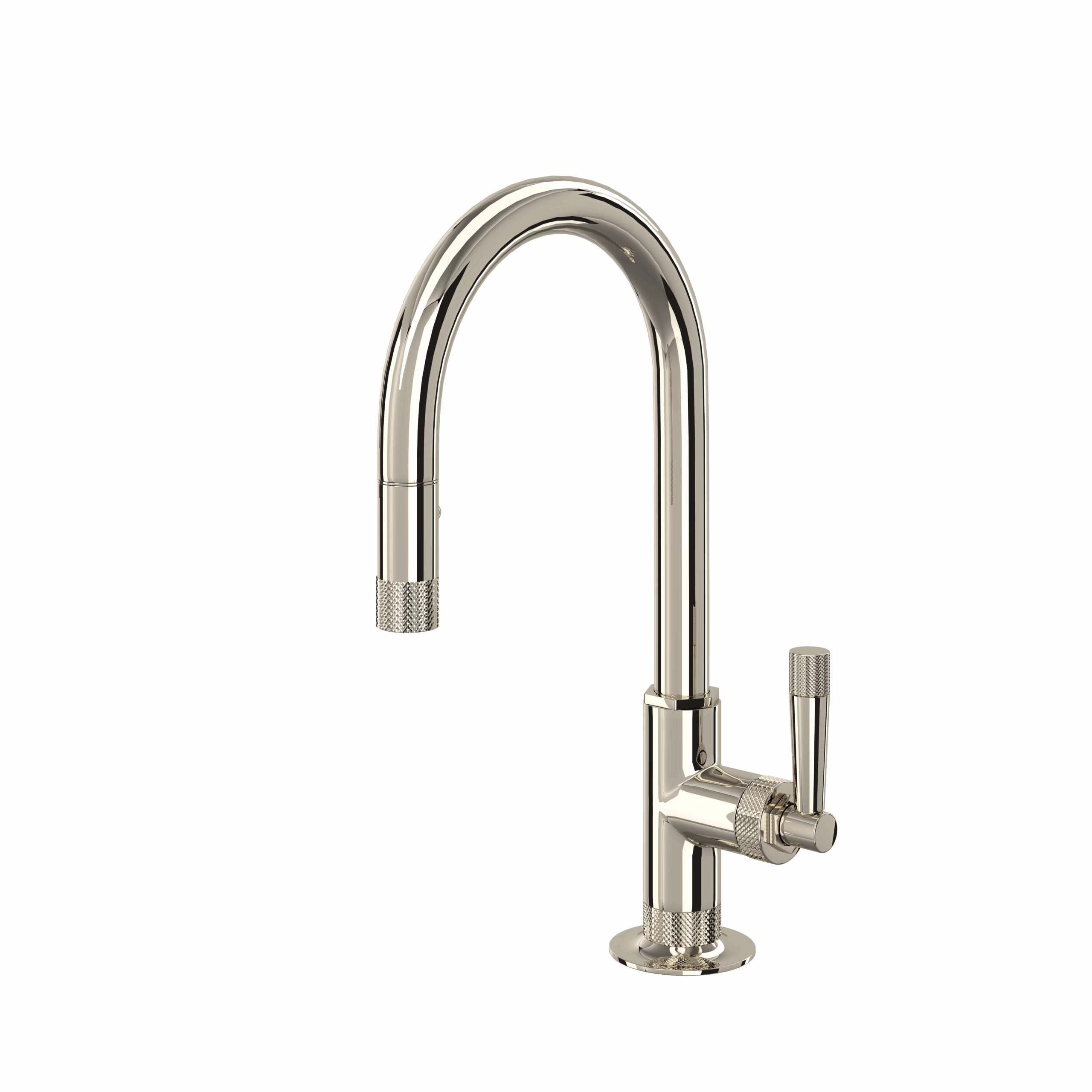 ROHL | Polished Nickel Graceline® Pull-Down Bar/Food Prep Kitchen Faucet With C-Spout