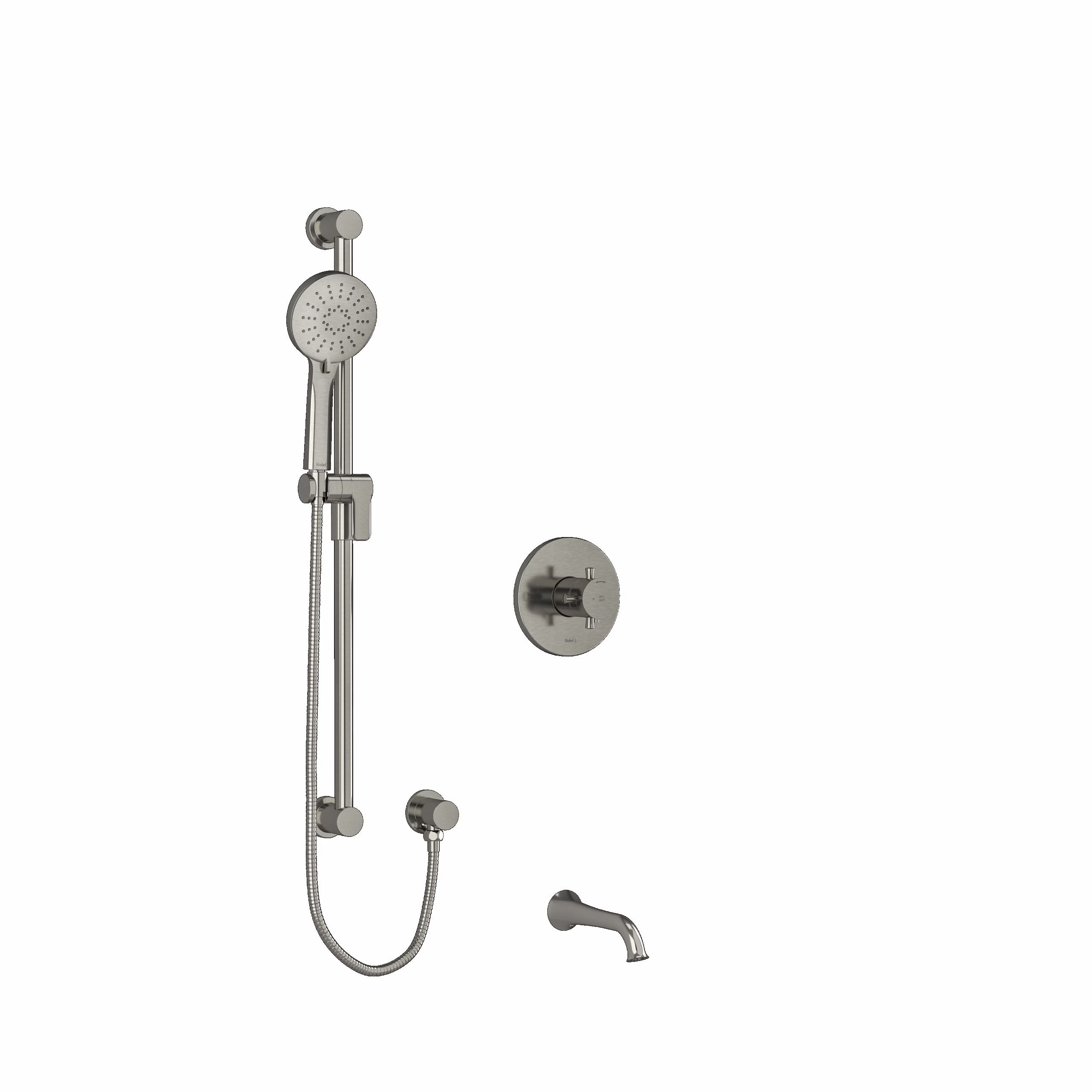 RIOBEL | Brushed Nickel Shower Kit 1244 Trim