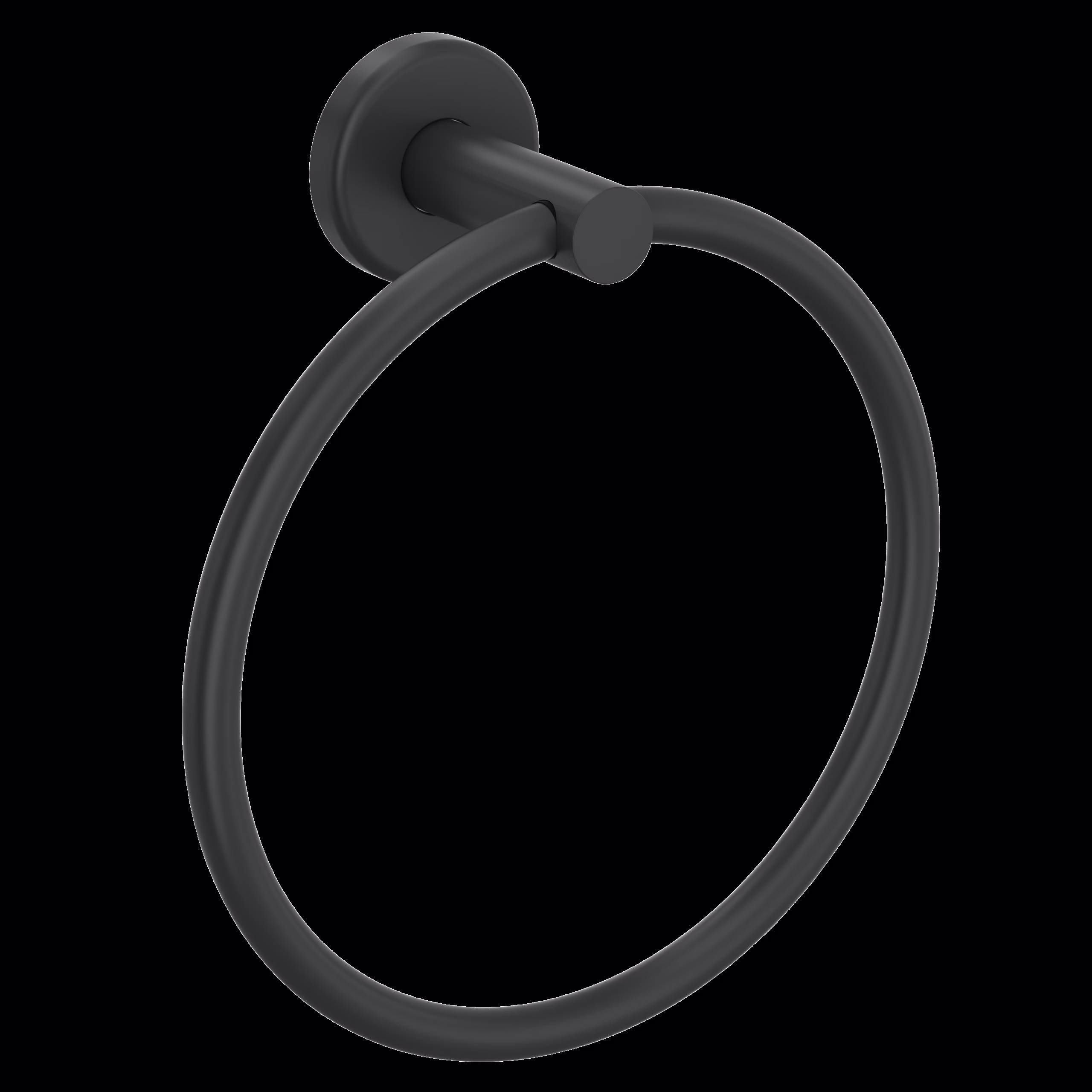 ROHL | Matte Black Lombardia® Towel Ring