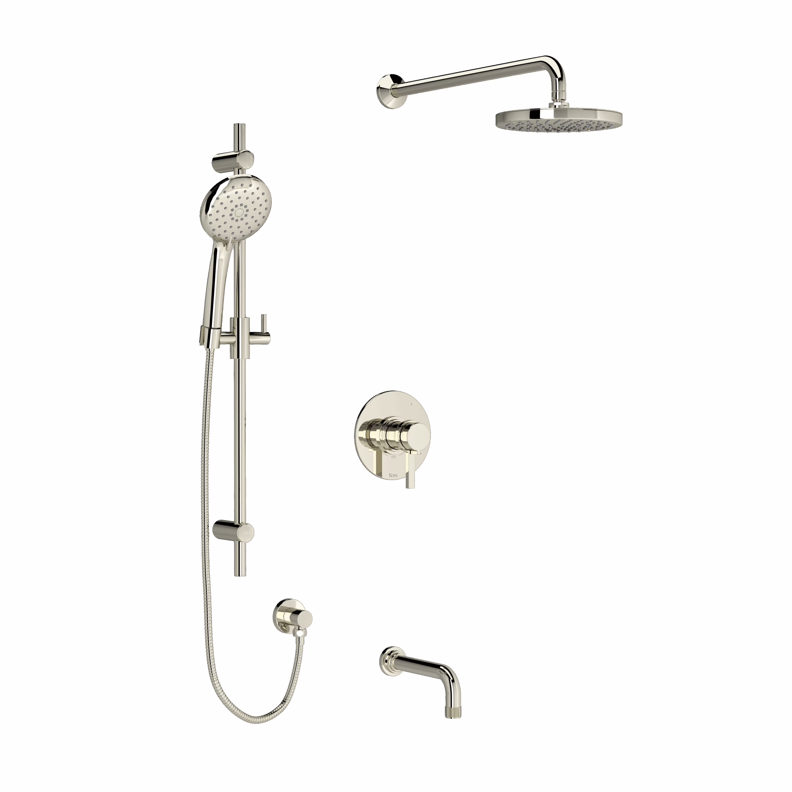 ROHL | Polished Nickel Shower Kit 1345 Trim